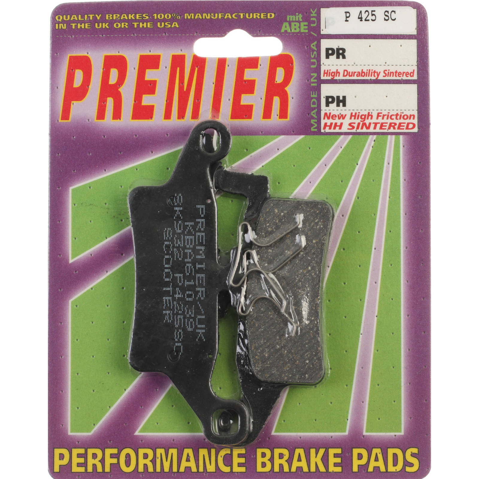 New PREMIER Brake Pads - P Organic Standard #PBP425
