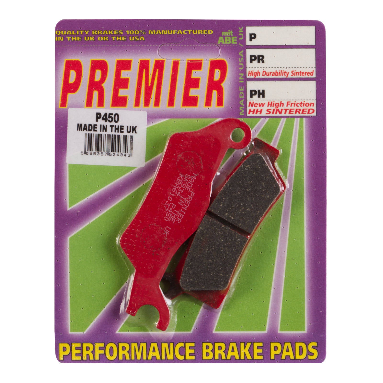 New PREMIER Brake Pads - P Organic Standard #PBP450