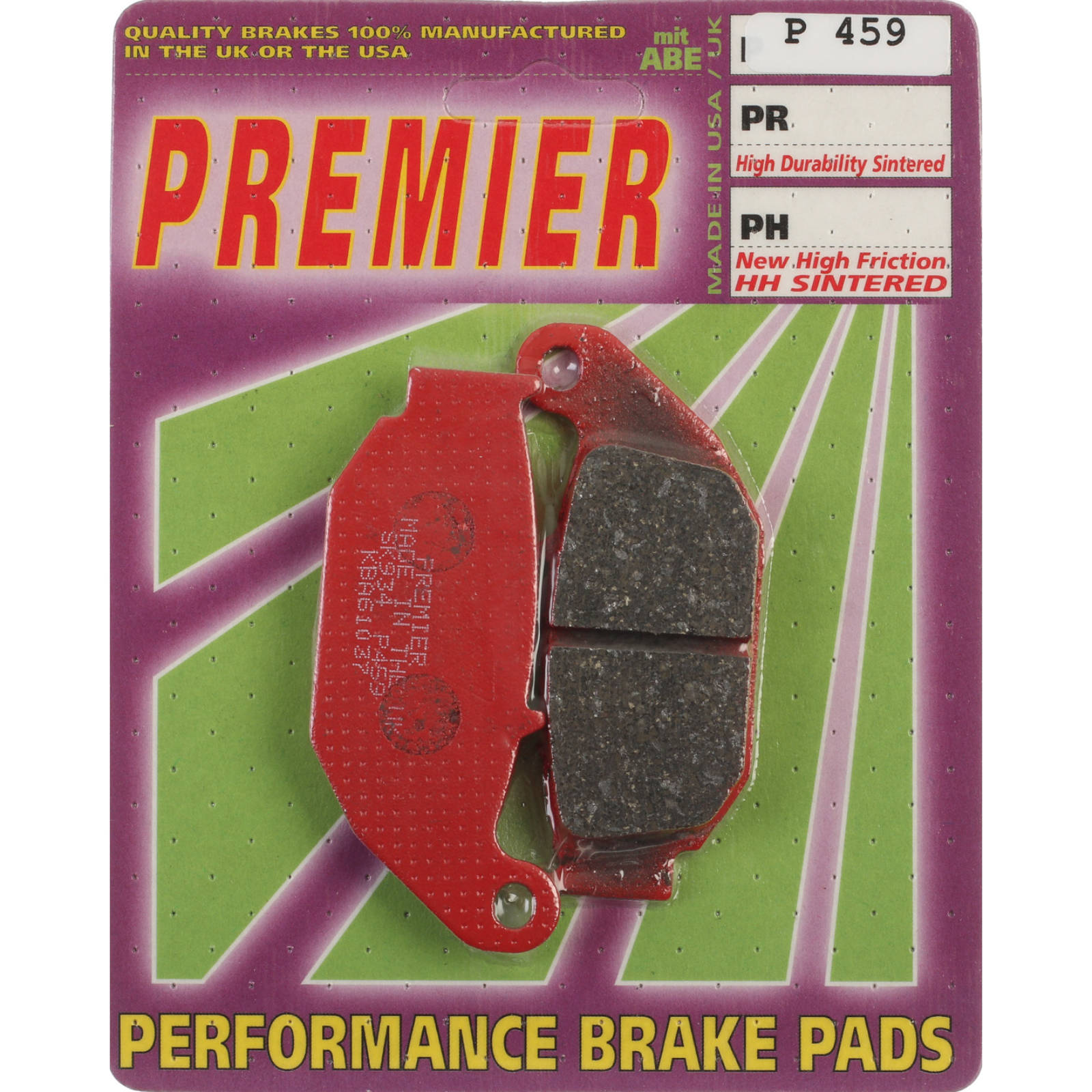 New PREMIER Brake Pads - P Organic Standard #PBP459