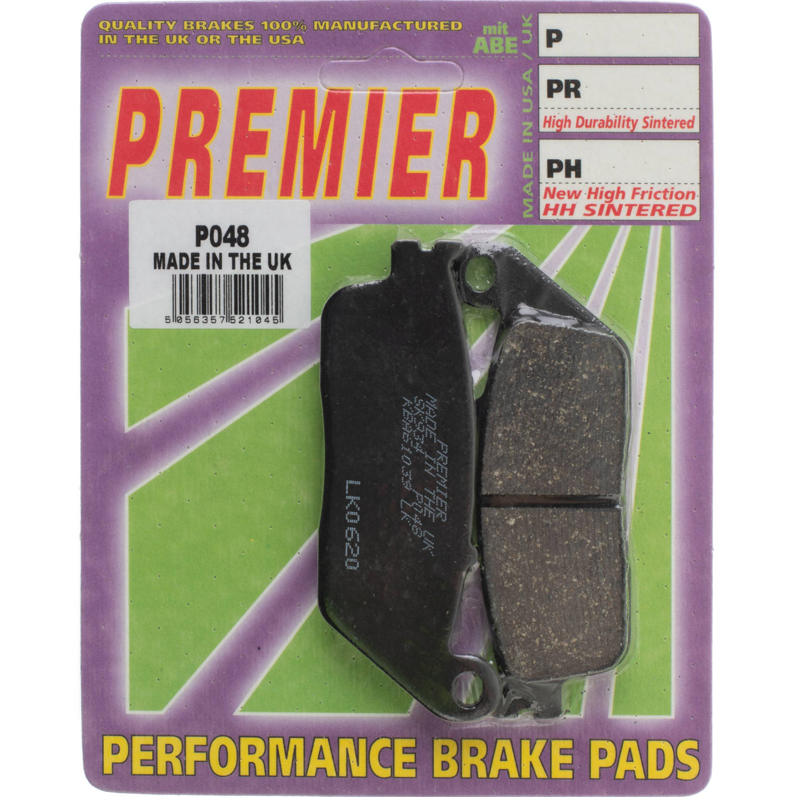 New PREMIER Brake Pads - P Organic Standard #PBP48