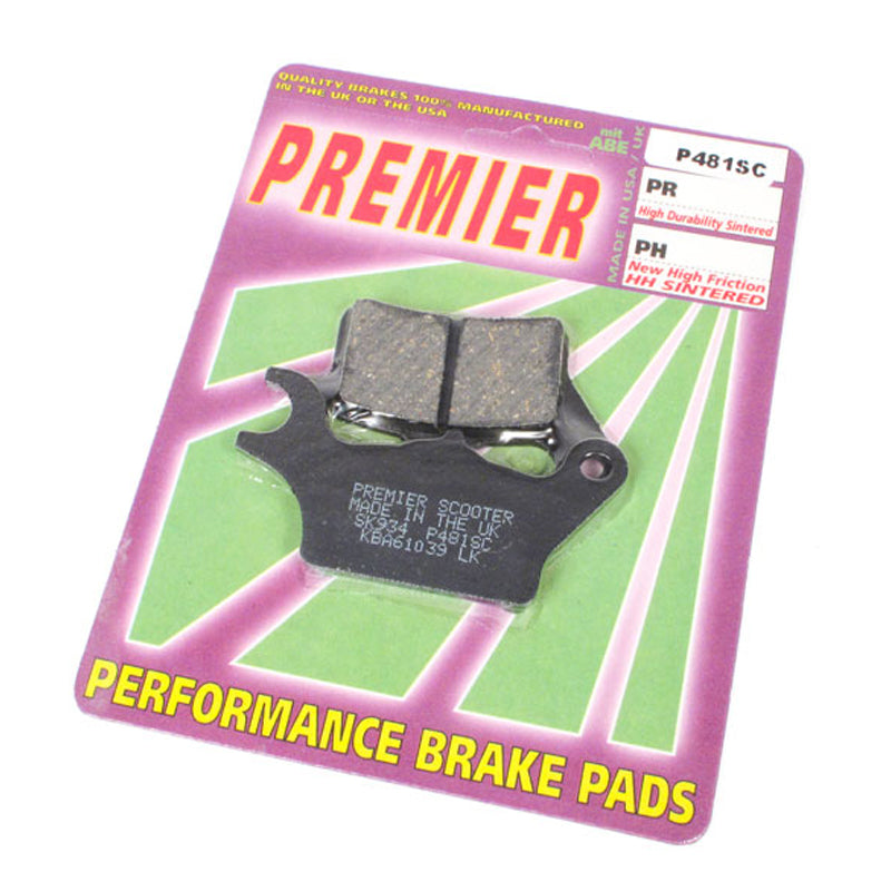 New PREMIER Brake Pads - P-Sc Organic Scooter #PBP481SC