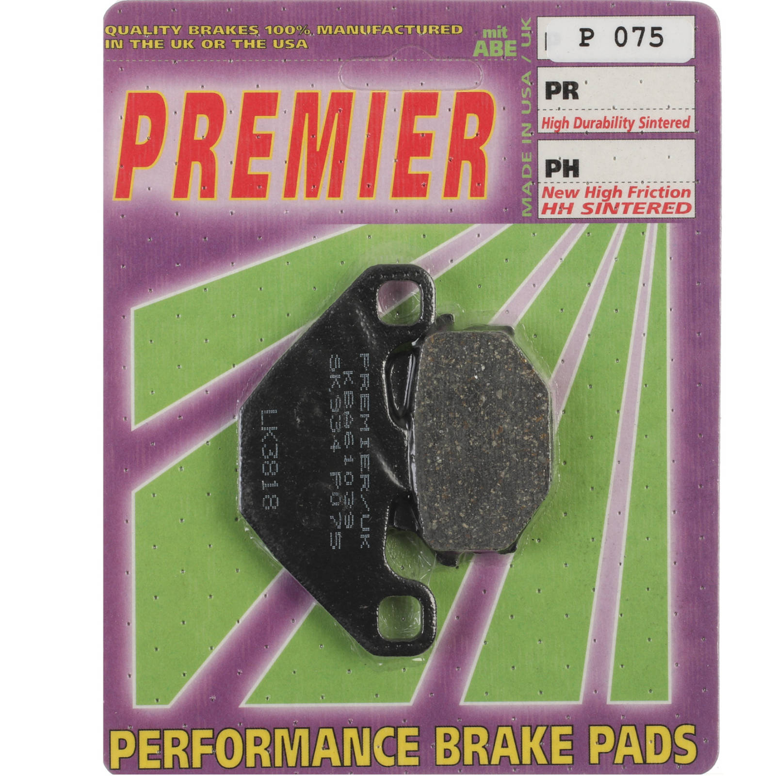 New PREMIER Brake Pads - P Organic Standard #PBP75