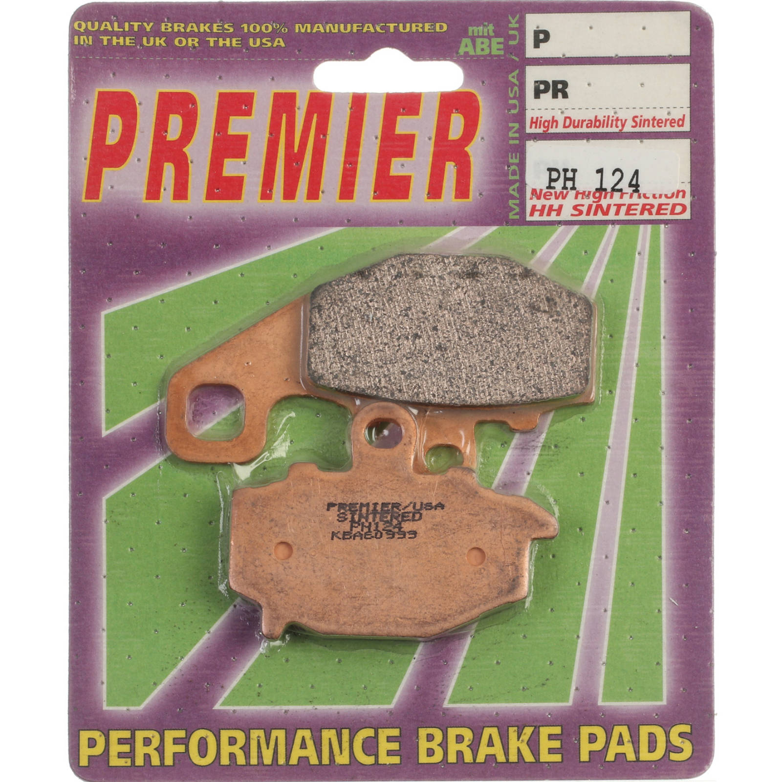 New PREMIER Brake Pad - PH Street Sintered (GF093S3) #PBPH124