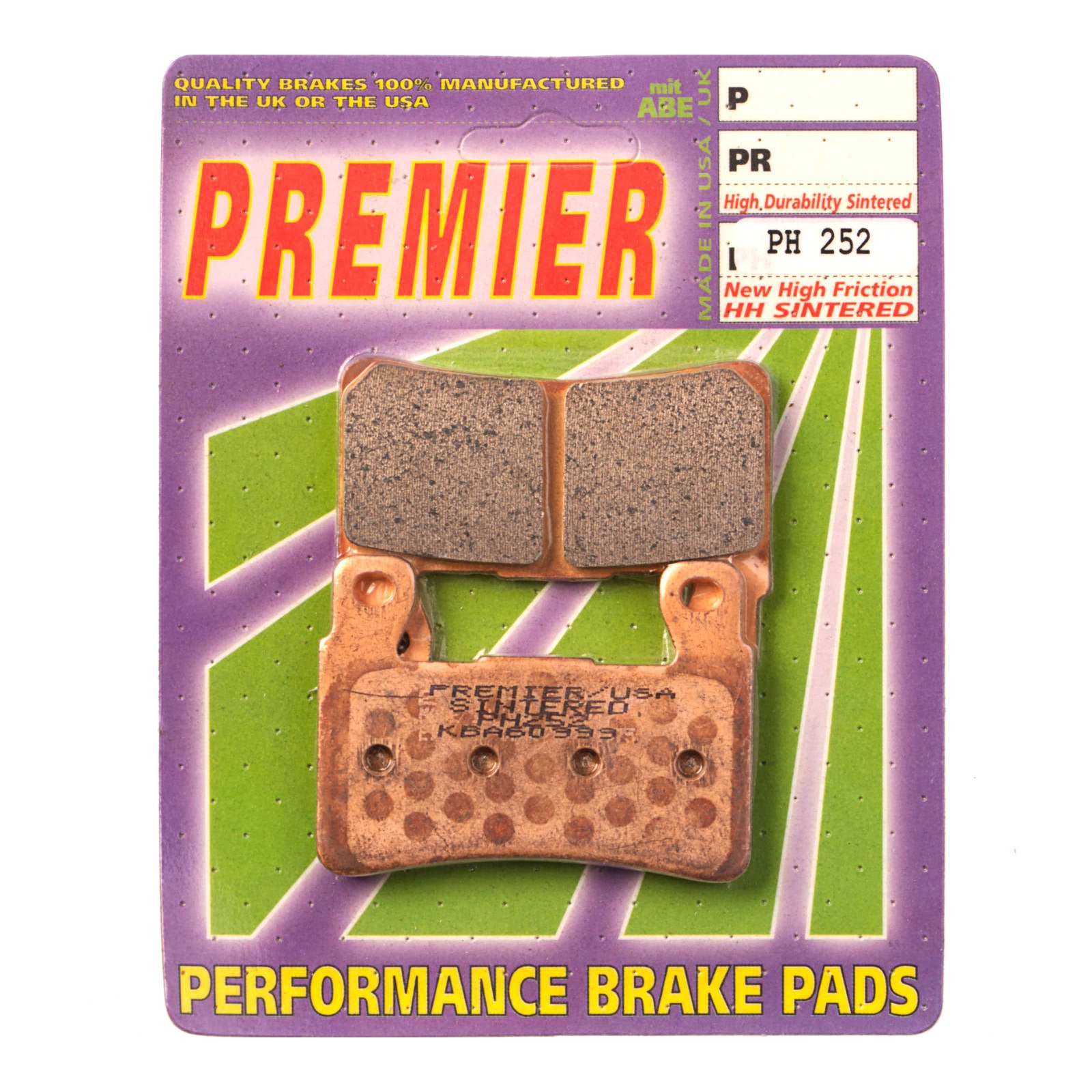 New PREMIER Brake Pads - PH Street Sintered #PBPH252