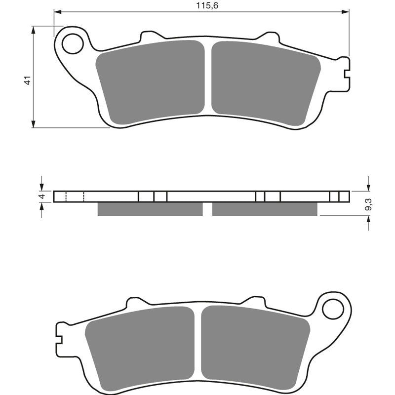 New PREMIER Brake Pad - PH Street Sintered (GF135S3) #PBPH266