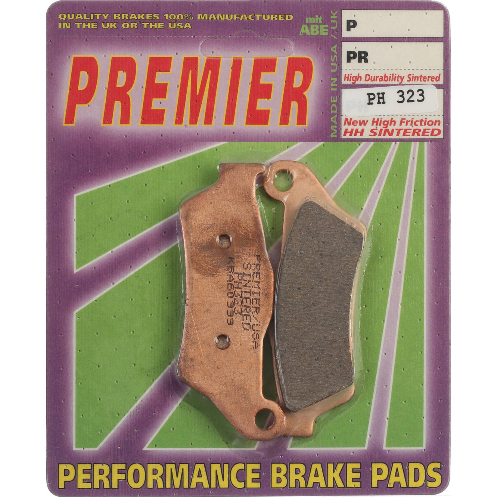 New PREMIER Brake Pad - PH Street Sintered (GF292S3) #PBPH323