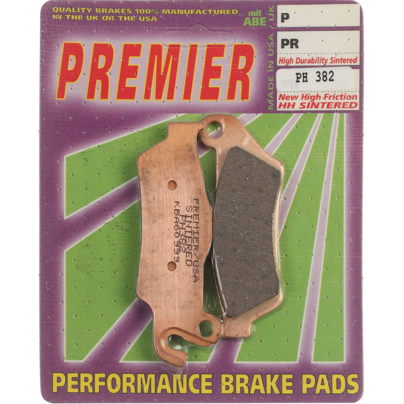 New PREMIER Brake Pads - PH Street Sintered #PBPH382