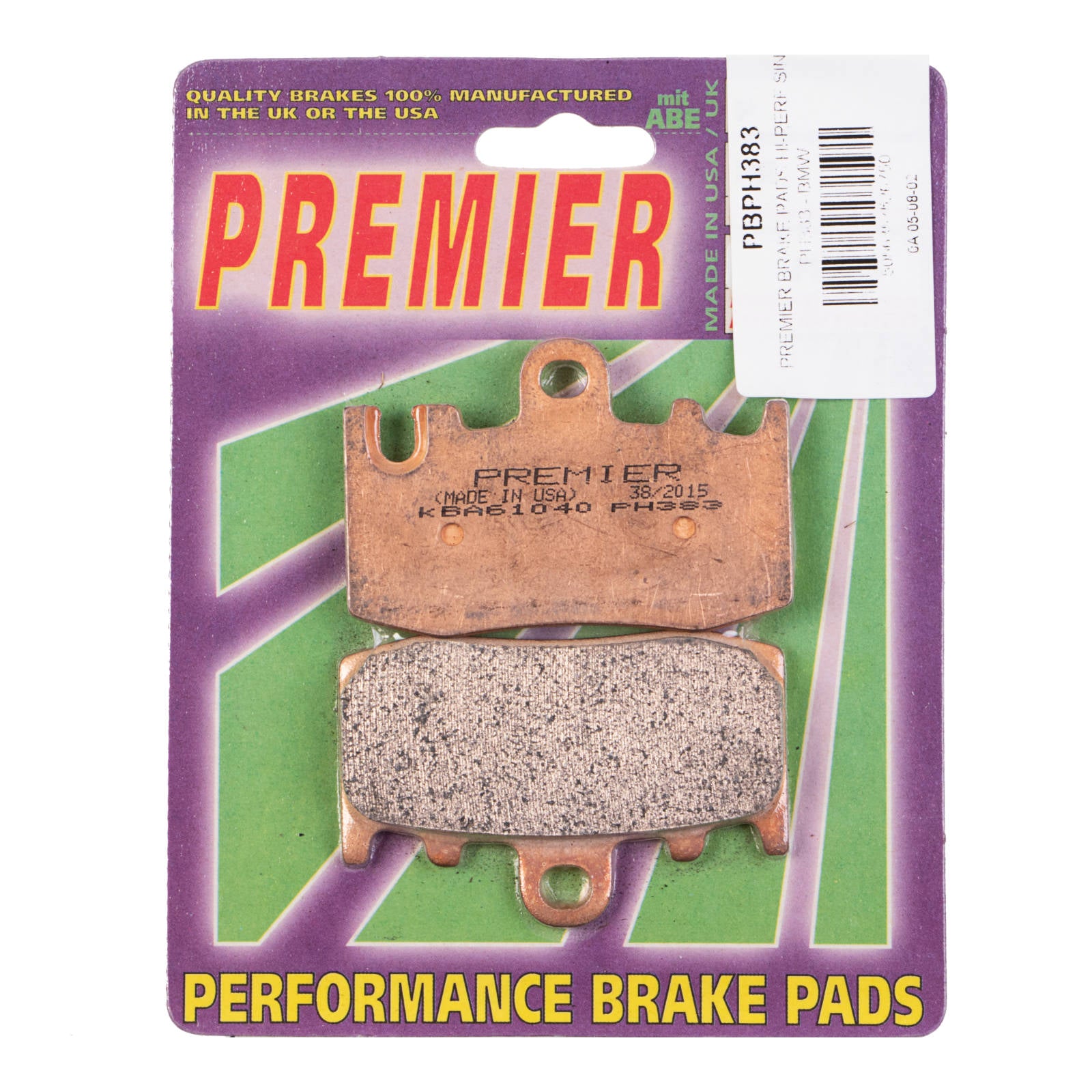 New PREMIER Brake Pads - PH Street Sintered #PBPH383