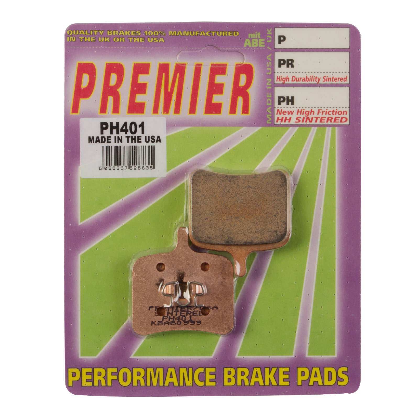 New PREMIER Brake Pads - PH Street Sintered #PBPH401