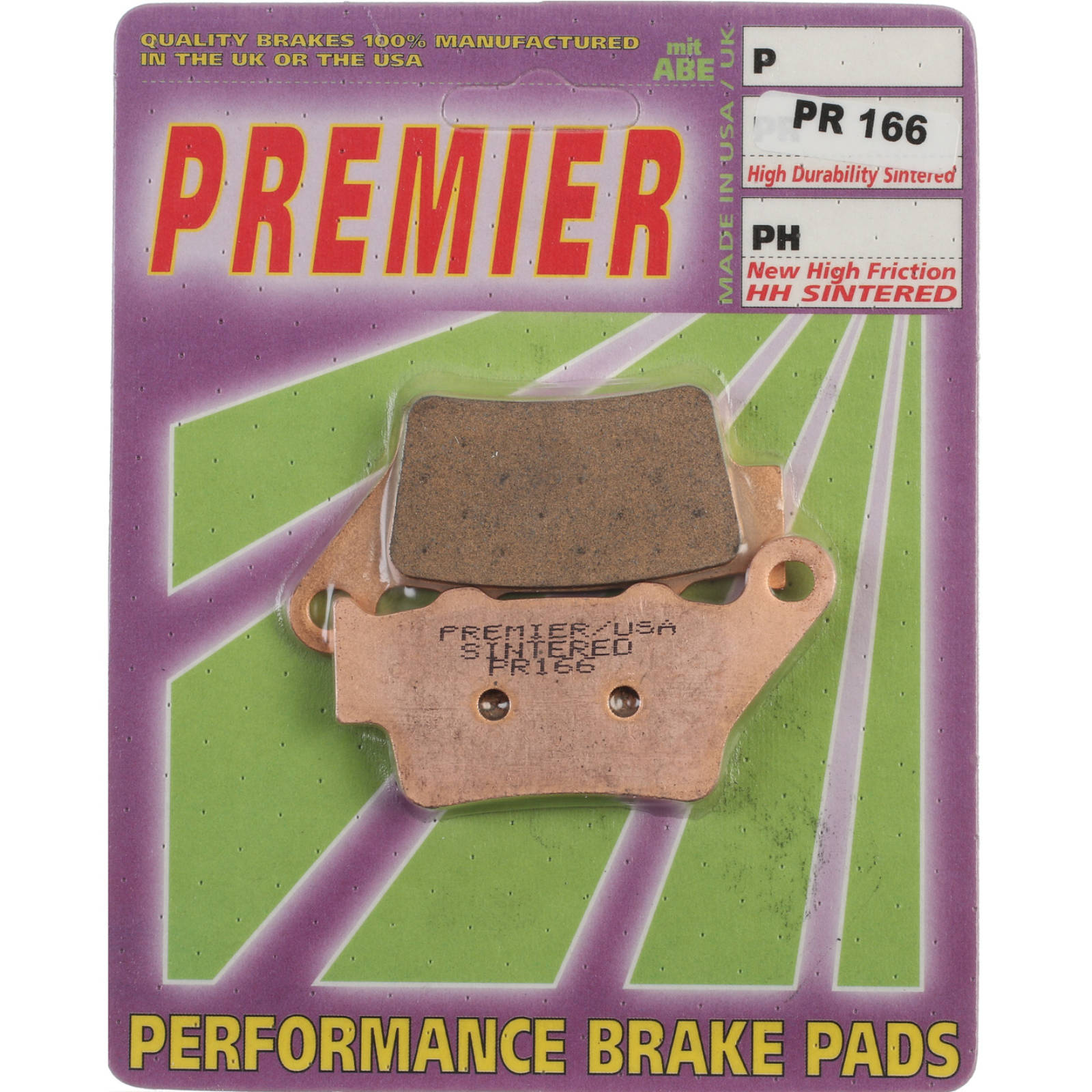 New PREMIER Brake Pad - PR Off-Road Sintered (GF023K5) #PBPR166