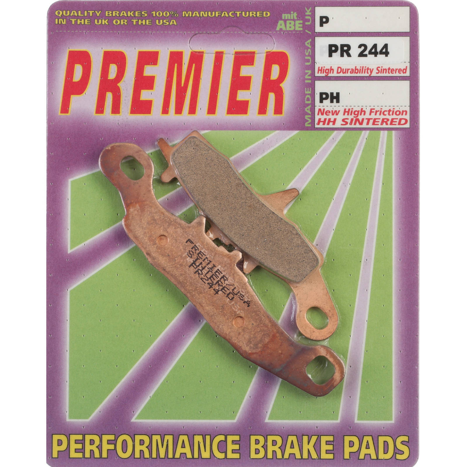 New PREMIER Brake Pad - PR Off-Road Sintered (GF108K5) #PBPR244