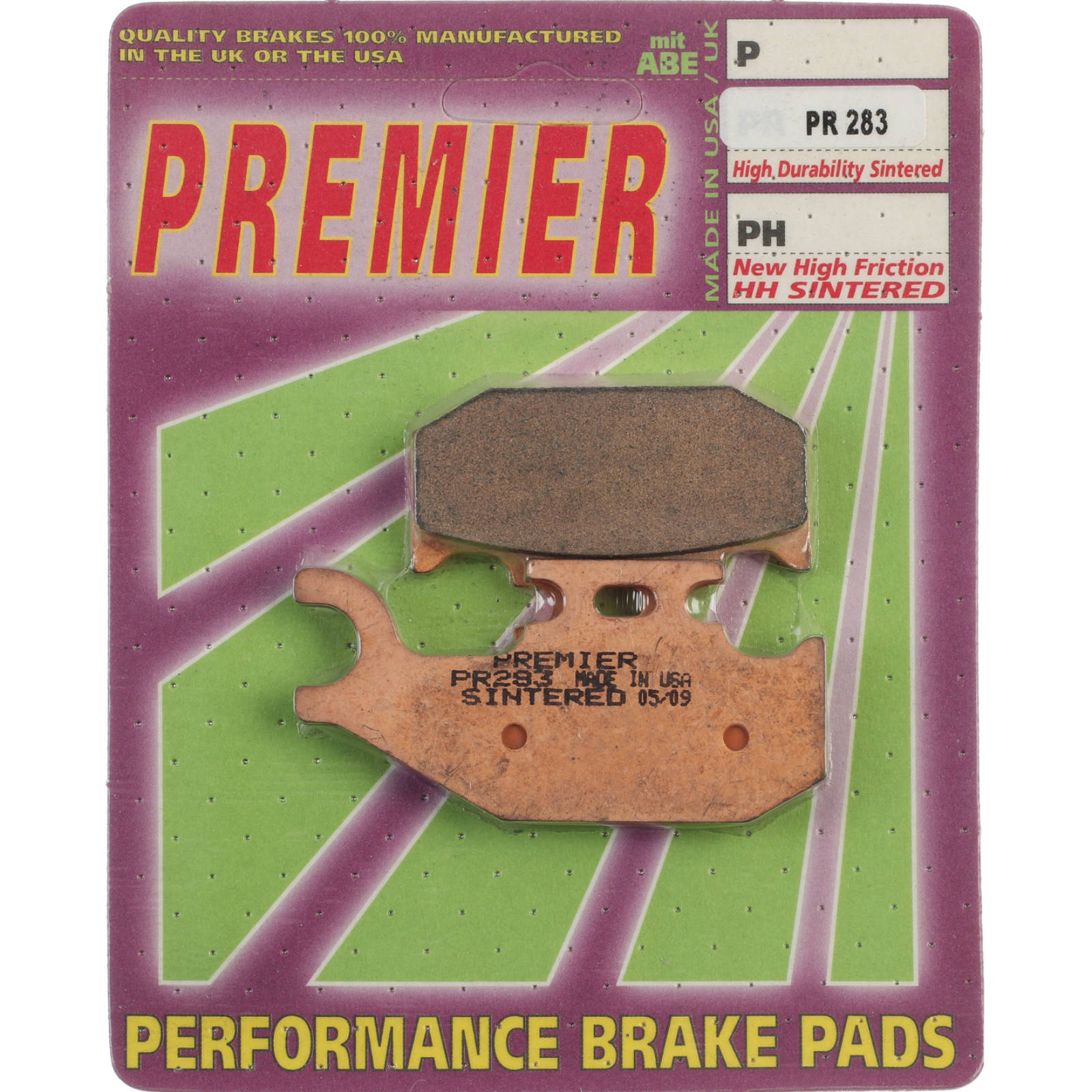 New PREMIER Brake Pad - PR Off-Road Sintered (GF182K5) #PBPR283