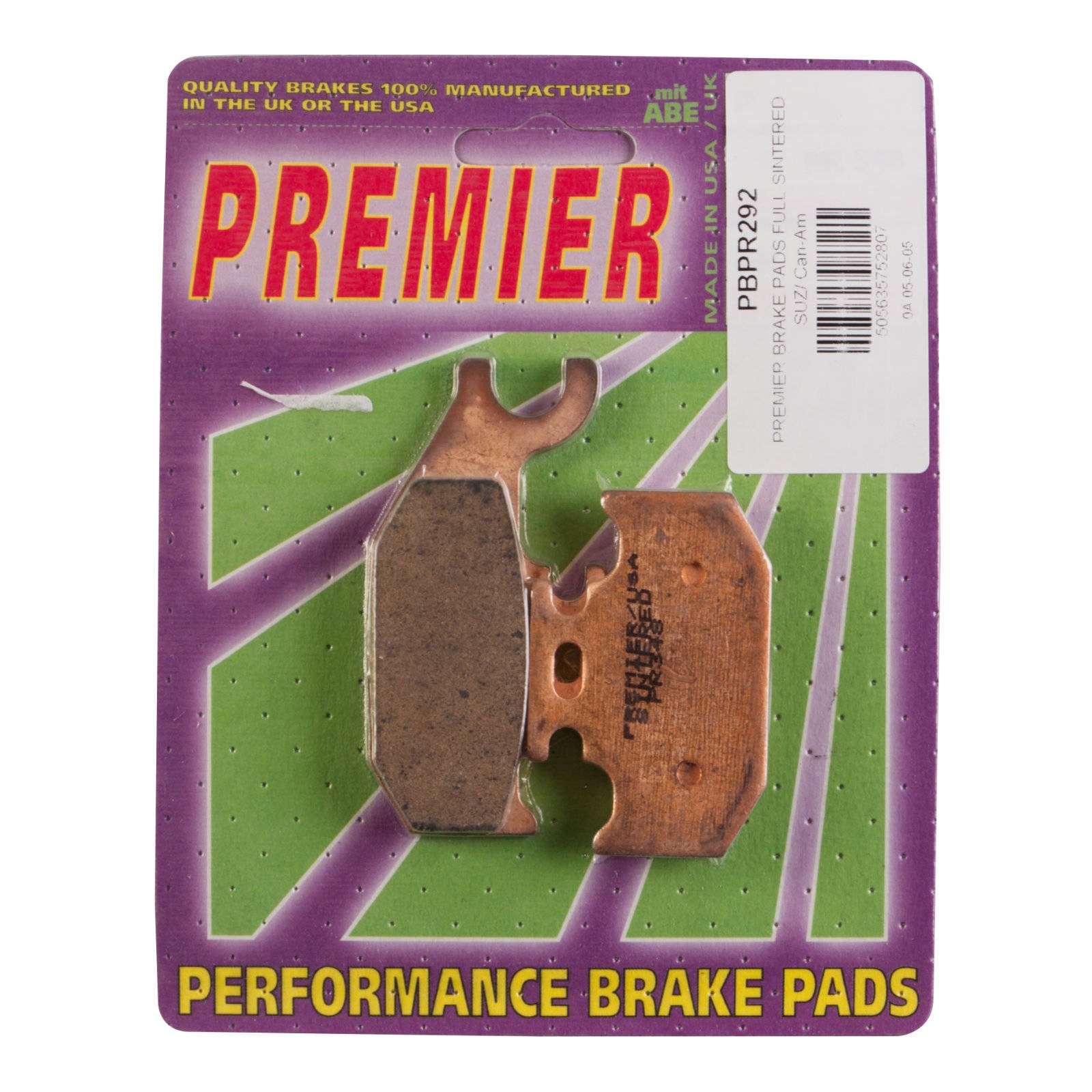 New PREMIER Brake Pad - PR Off-Road Sintered (GF205K5) #PBPR292