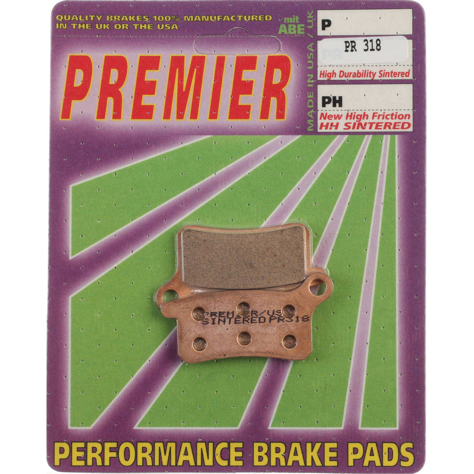 New PREMIER Brake Pad - PR Off-Road Sintered (GF185K5) #PBPR318