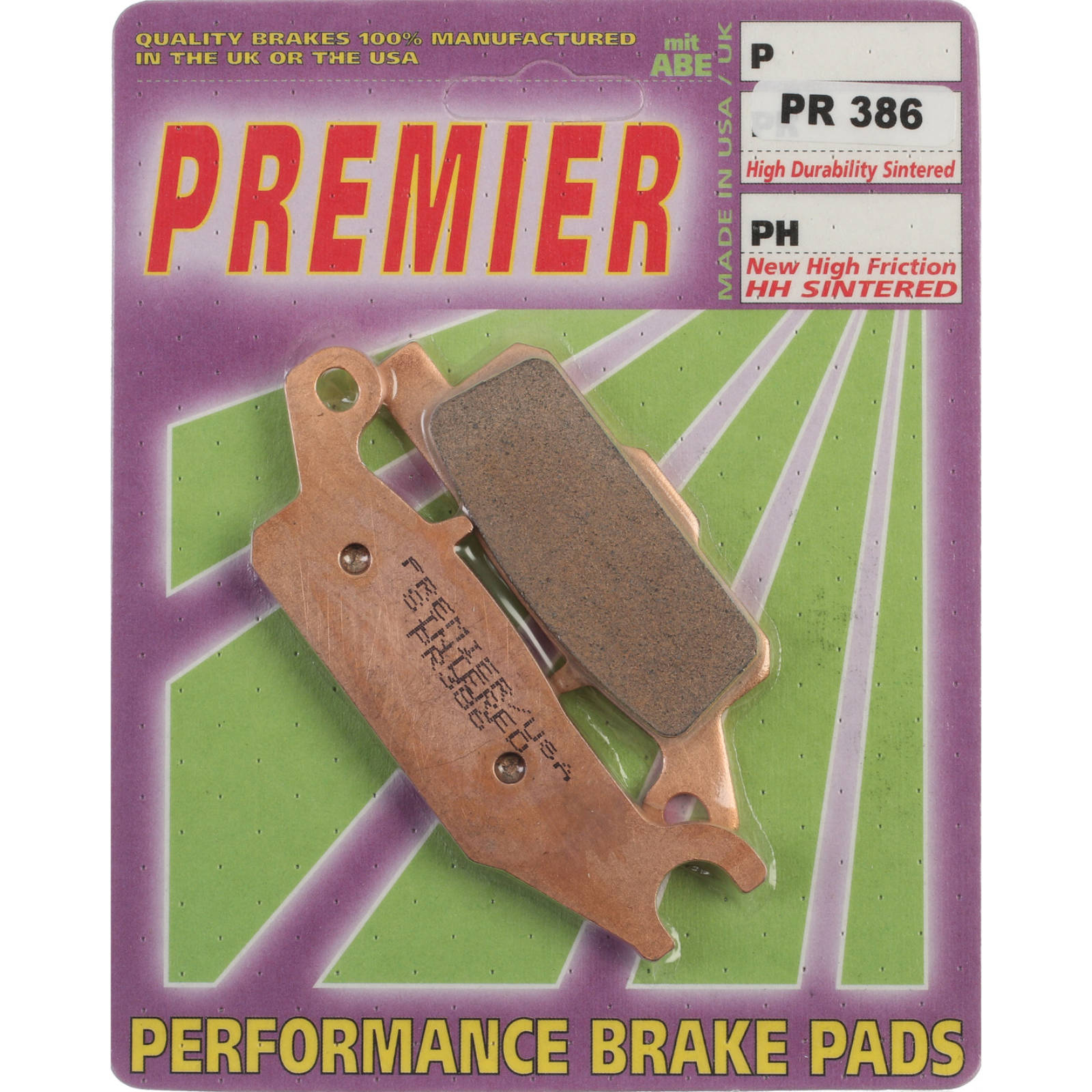 New PREMIER Brake Pad - PR Off-Road Sintered (GF253K5) #PBPR386