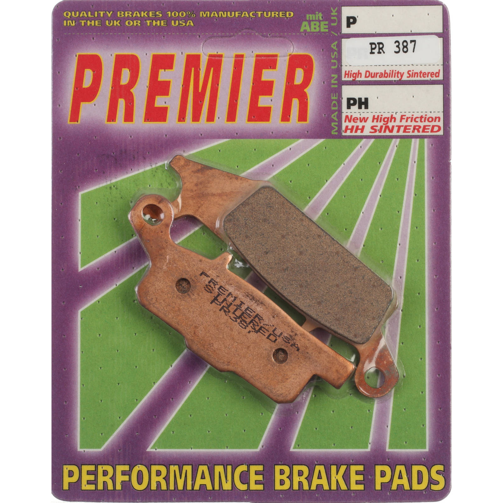 New PREMIER Brake Pad - PR Off-Road Sintered (GF255K5) #PBPR387