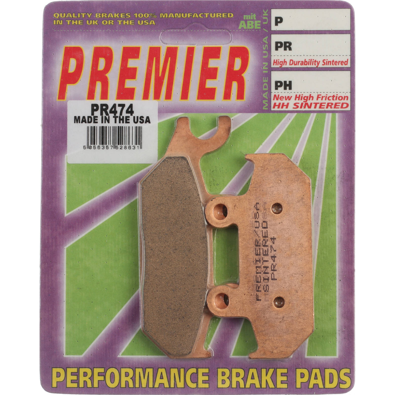 New PREMIER Brake Pads - PR Off-Road Sintered #PBPR474