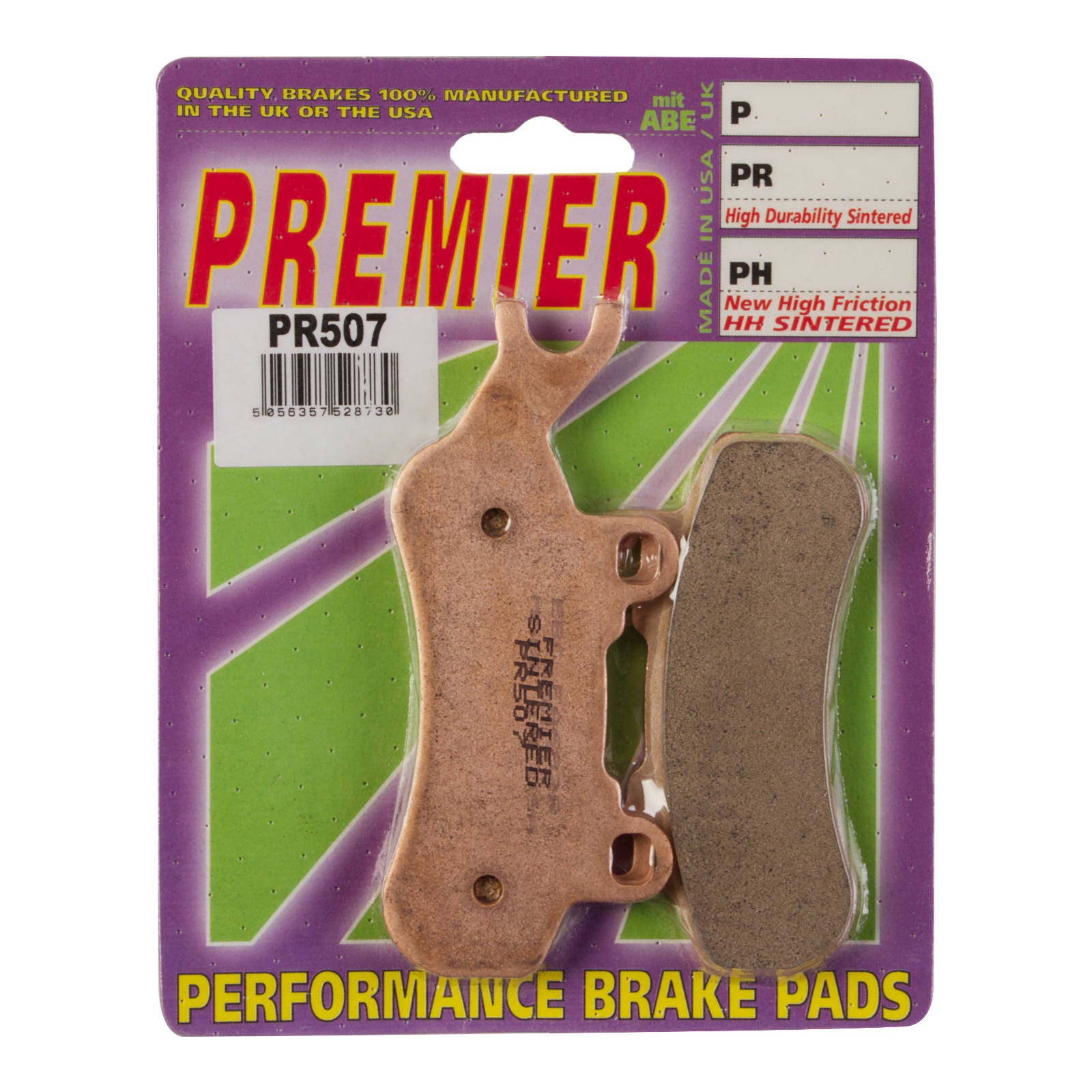 New PREMIER Brake Pad - PR Off-Road Sintered (GF378K5) #PBPR507