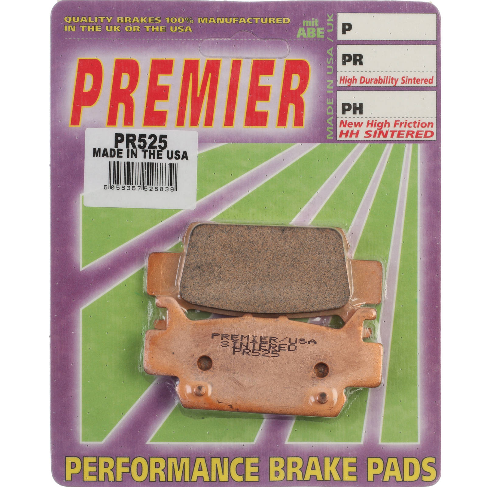 New PREMIER Brake Pad - PR Off-Road Sintered (GF385K5) #PBPR525