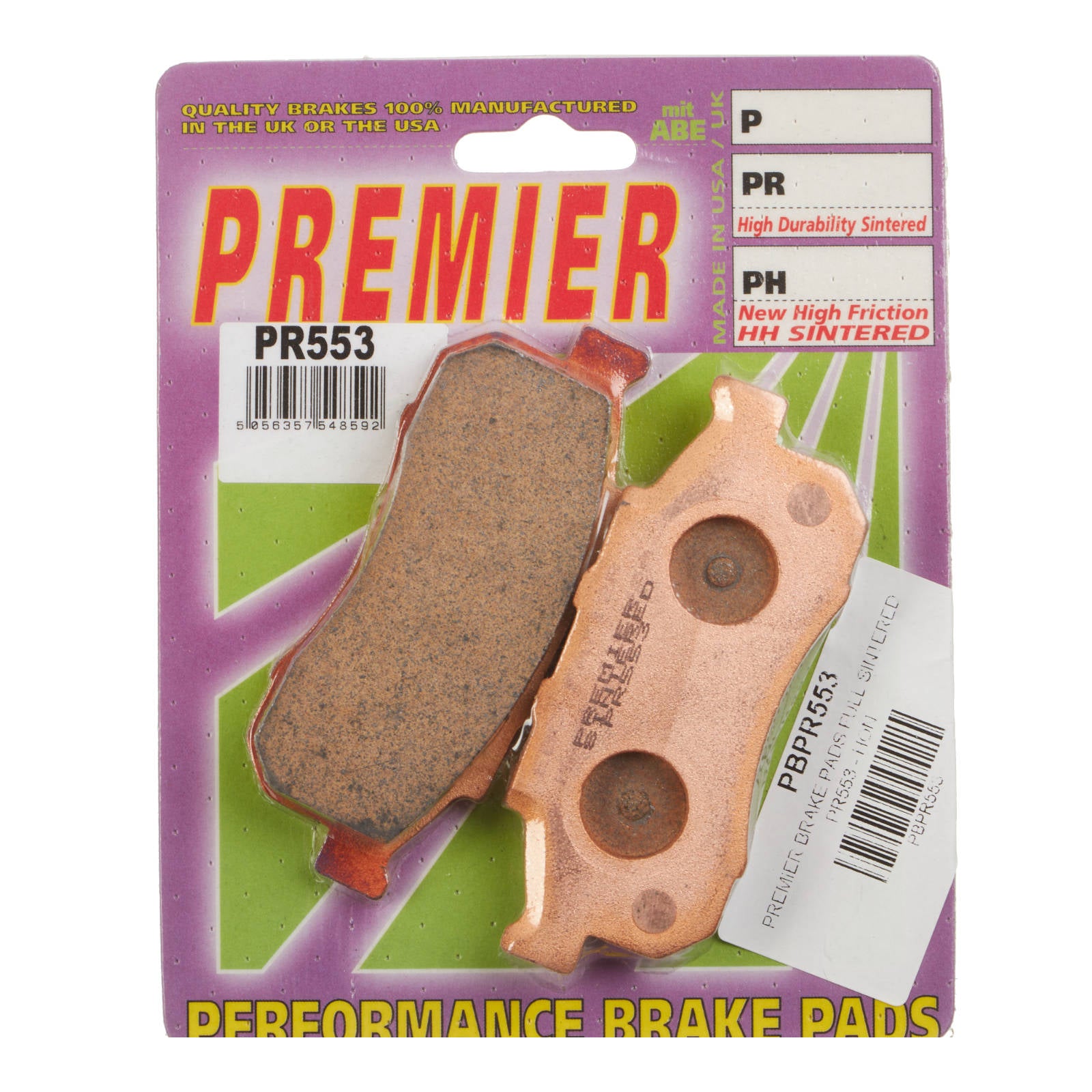 New PREMIER Brake Pads - PR Off-Road Sintered #PBPR553