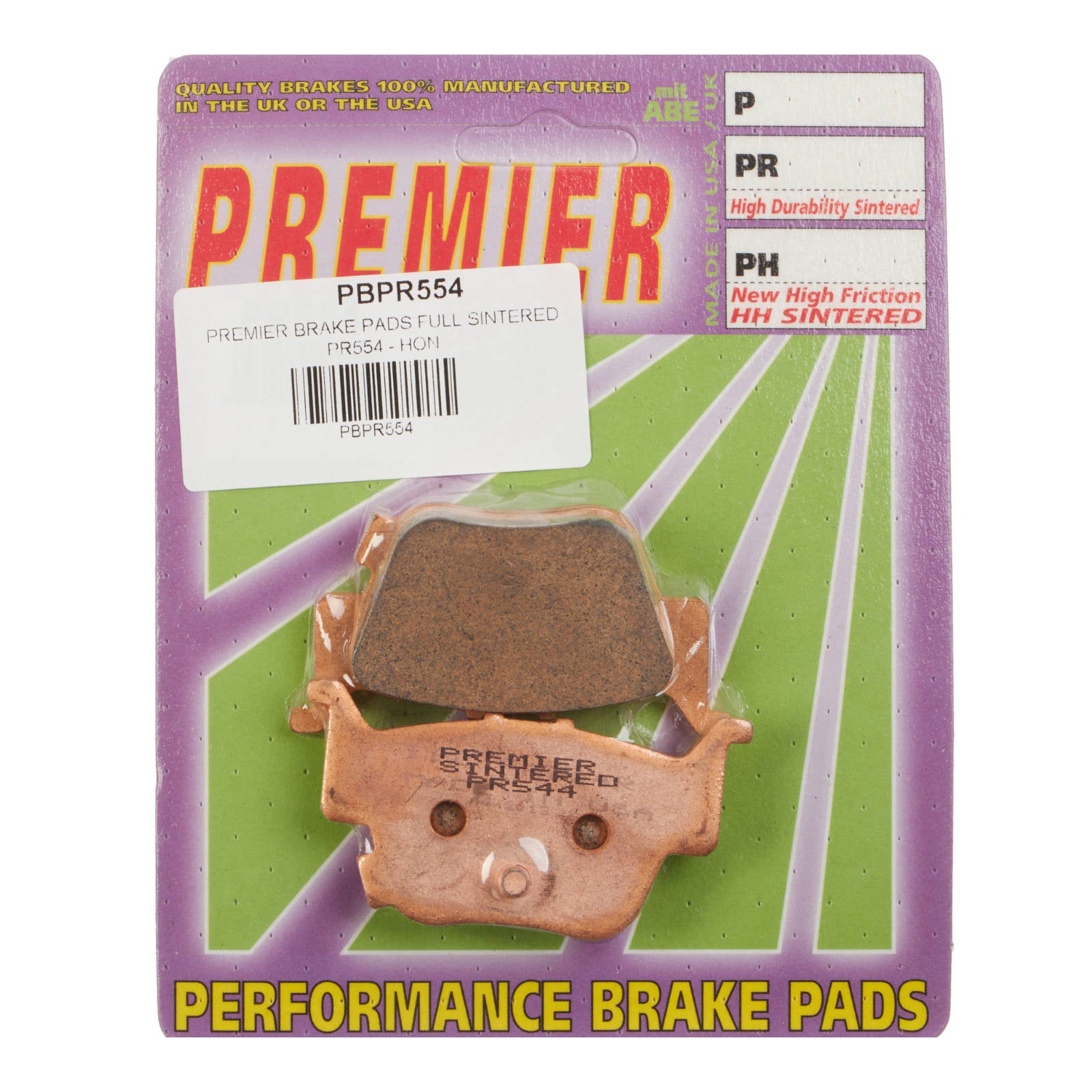 New PREMIER Brake Pads - PR Off-Road Sintered #PBPR554