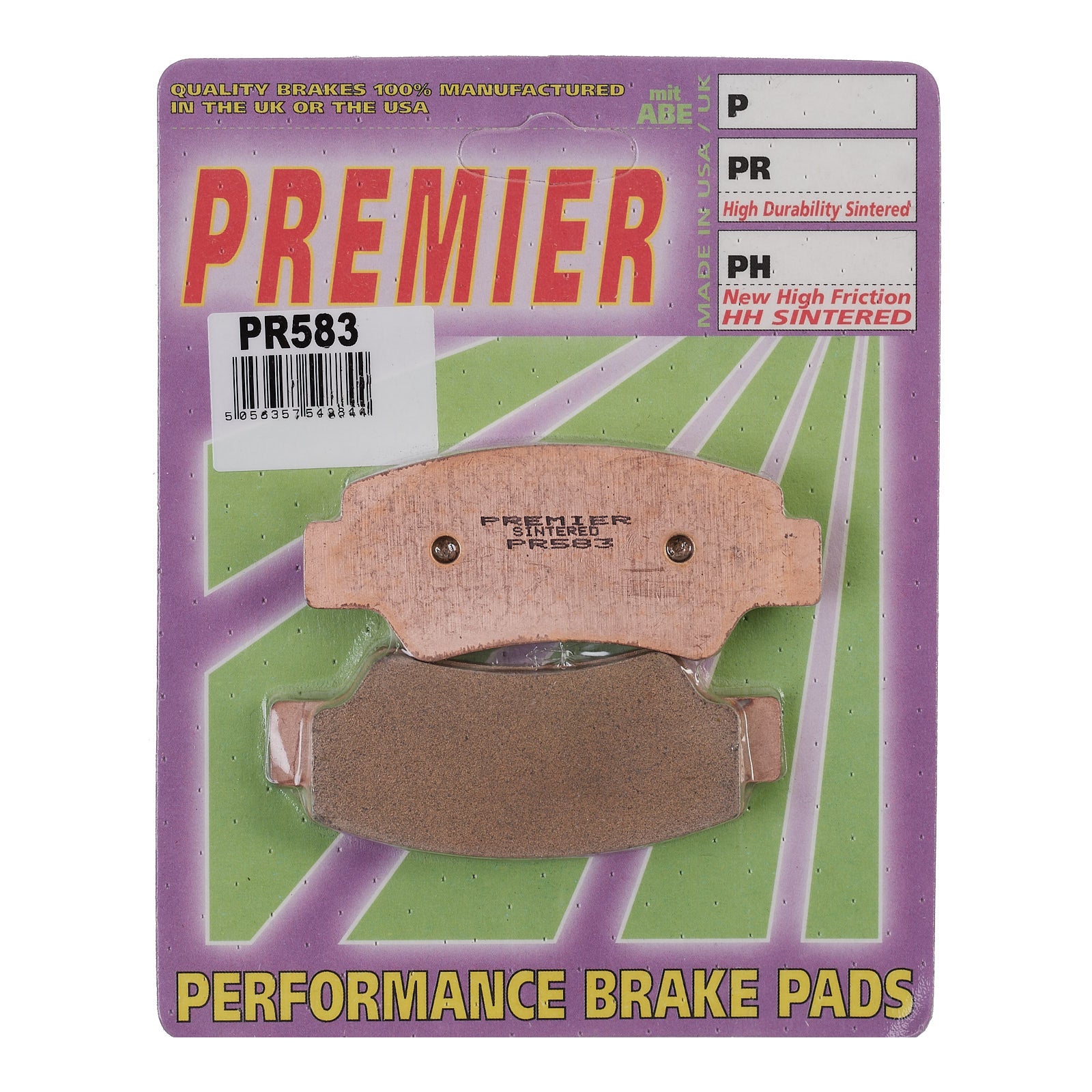New PREMIER Brake Pad - PR Off-Road Sintered (GF390K5) #PBPR583