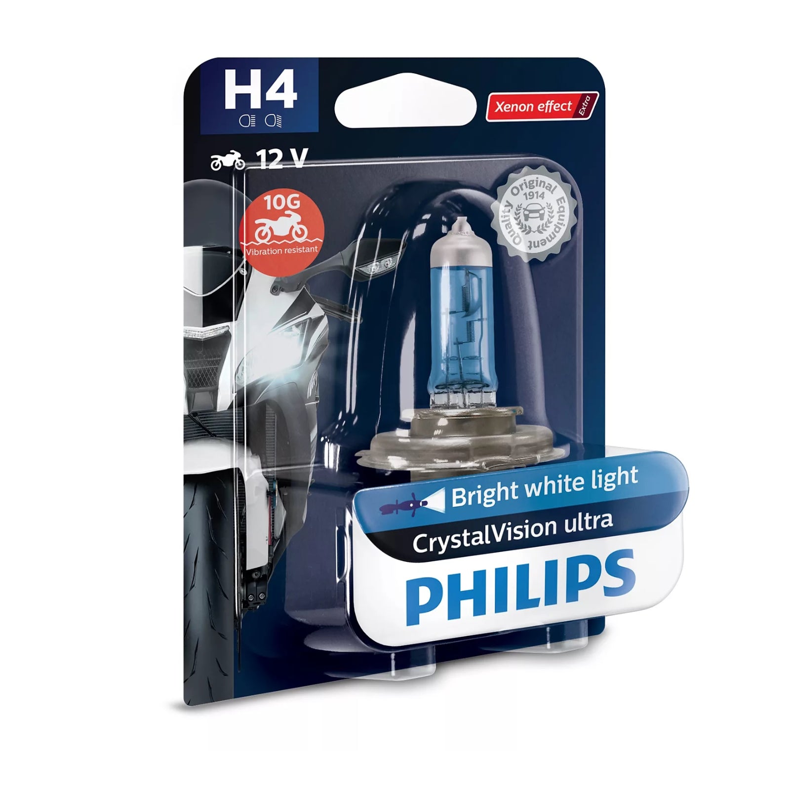 New PHILIPS Bulb H4 12342 CVU 12V 60/55W P43t-38 BW Crystal Vision #PHH412342CVU