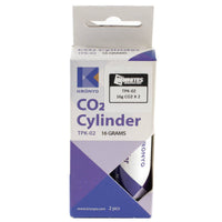New KRONYO Co2 Cylinders 16G / 2Pk #PKTPK02