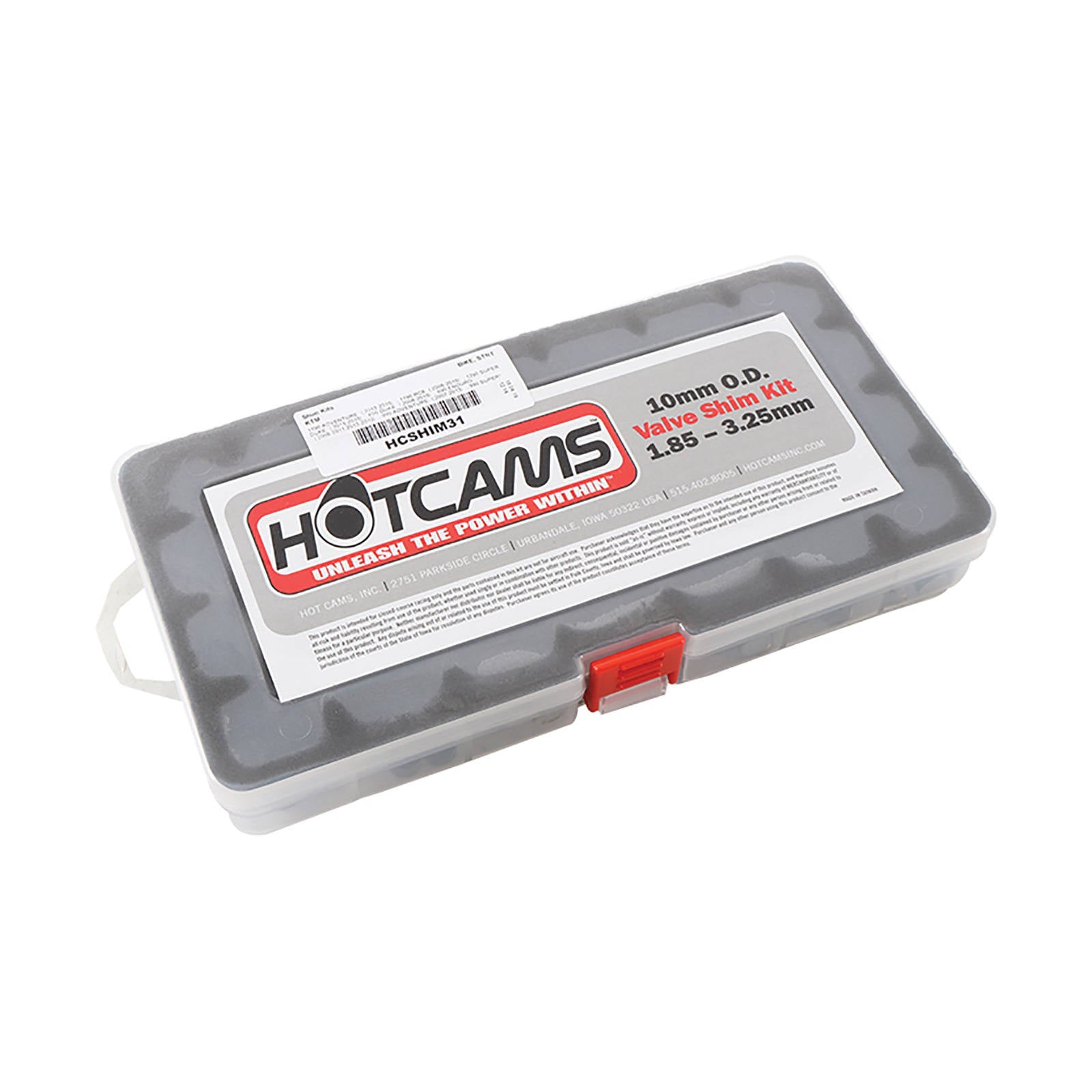 HOT CAMS Hot Cam Shim Kit 10.00mm (1.85mm-3.25mm in .05mm - 3 ea) #PWHCSHIM31 | Australian Moto Spares