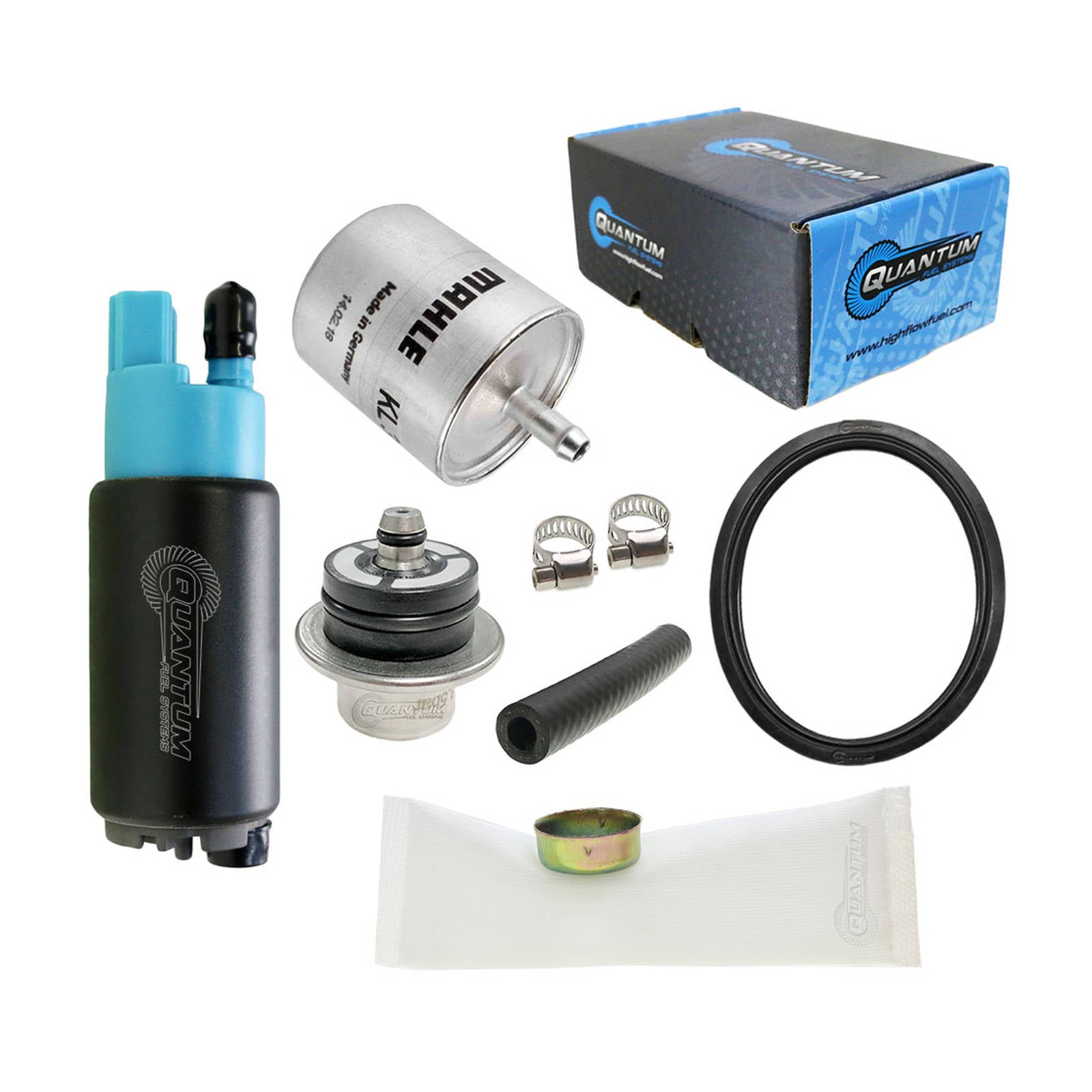 QUANTUM In-Tank EFI Fuel Pump With Regulator Tank Seal Filter #QFHFP382BR2T3F2