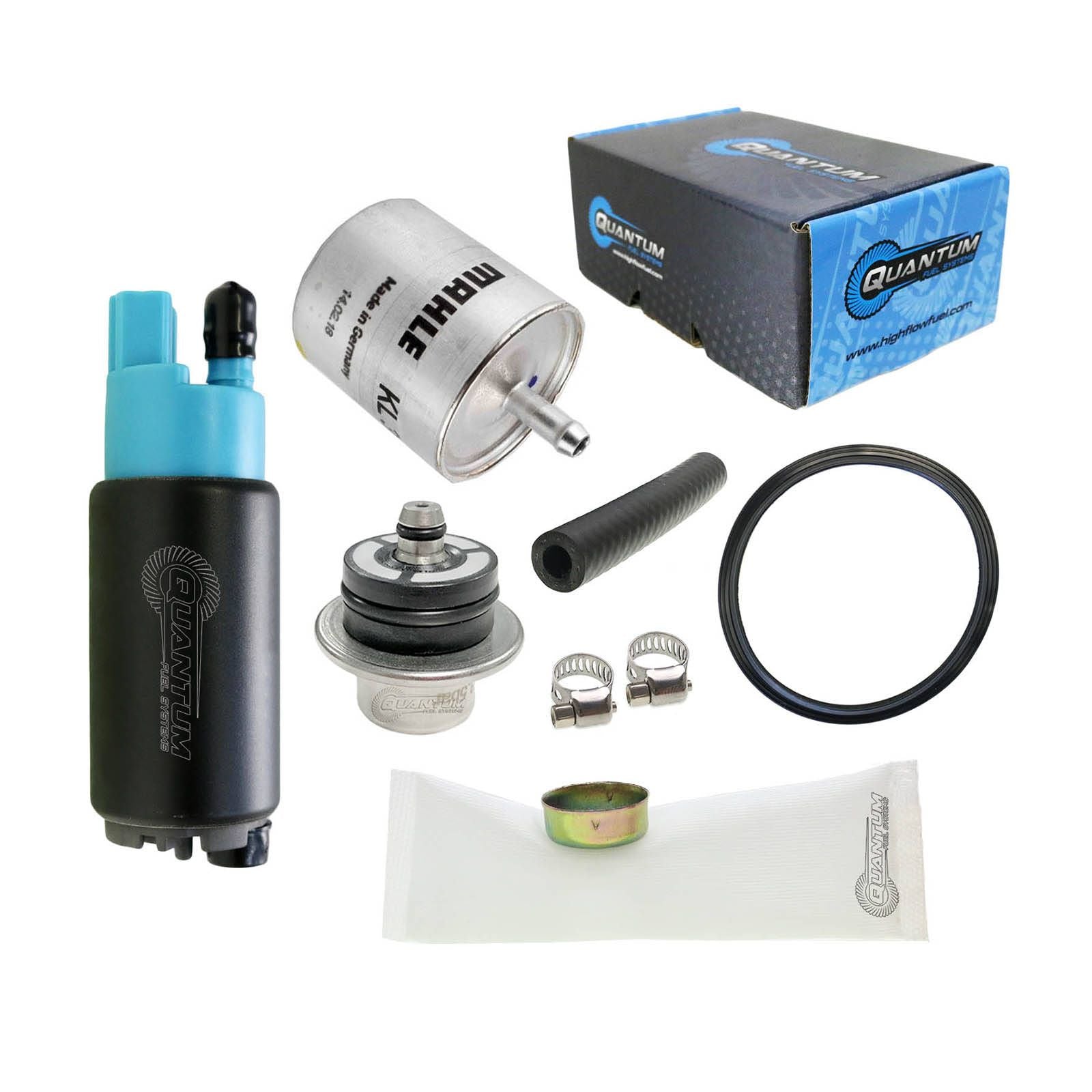 QUANTUM In-Tank EFI Fuel Pump With Regulator Tank Seal Filter #QFHFP382BR2TF2 | Australian Moto Spares