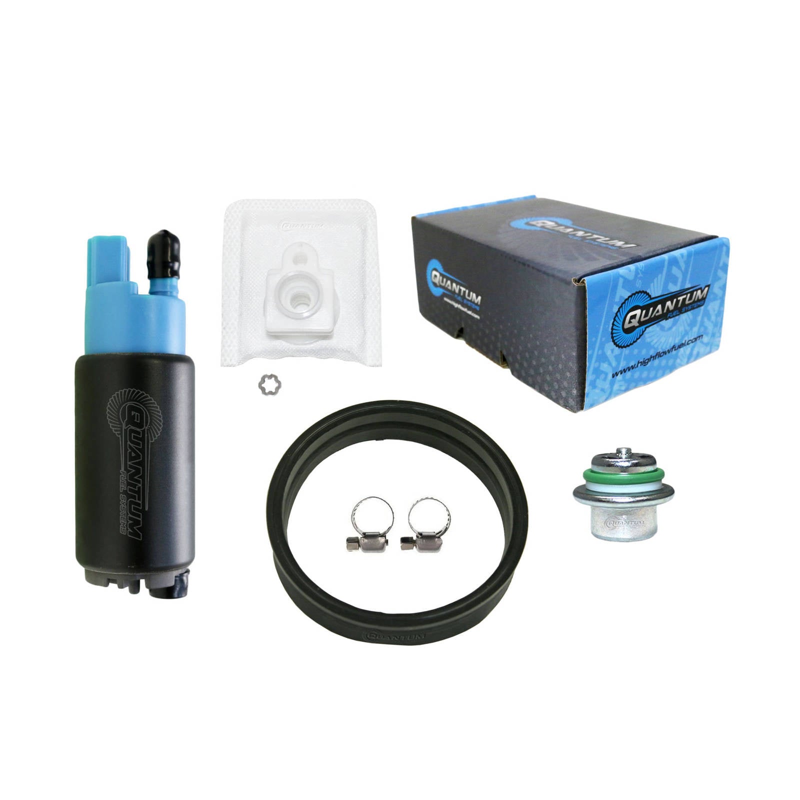New QUANTUM In-Tank EFI Fuel Pump With Regulator Tank Seal Filter #QFHFP382KQRT | Australian Moto Spares