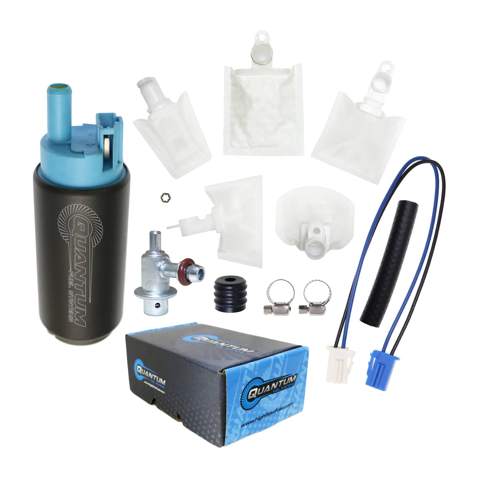 New QUANTUM In-Tank EFI Fuel Pump With Regulator And Fuel Filter #QFHFP382SUR3 | Australian Moto Spares
