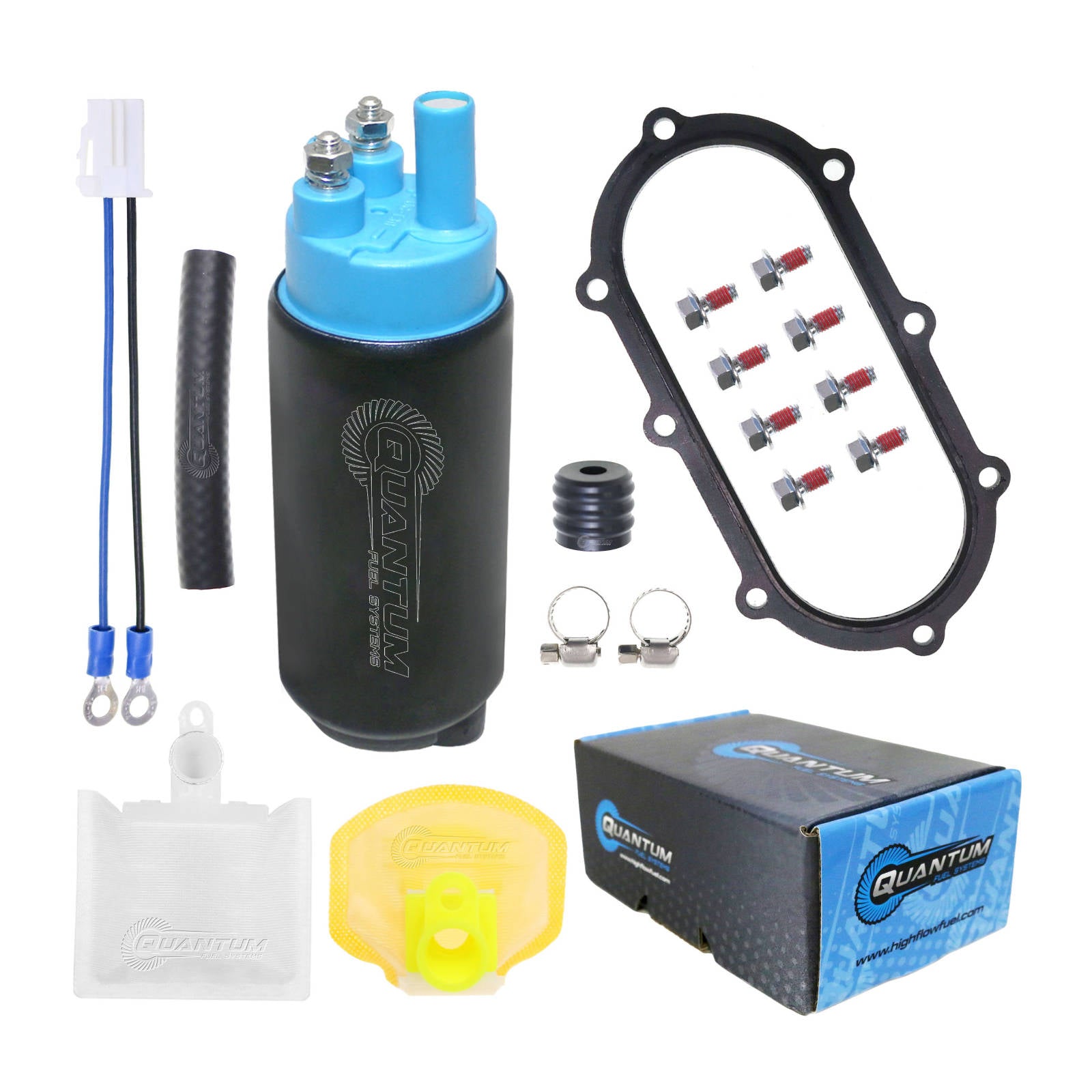 New QUANTUM In-Tank EFI Fuel Pump With Tank Seal Filter #QFHFP384UT | Australian Moto Spares