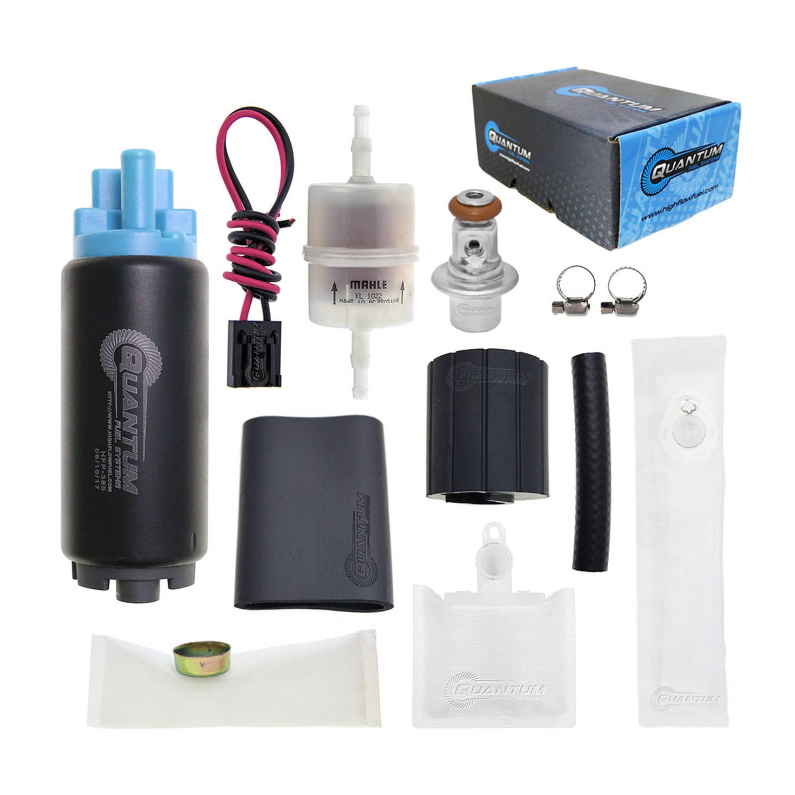 New QUANTUM In-Tank EFI Fuel Pump With Regulator And Fuel Filter #QFHFP385UR2F3