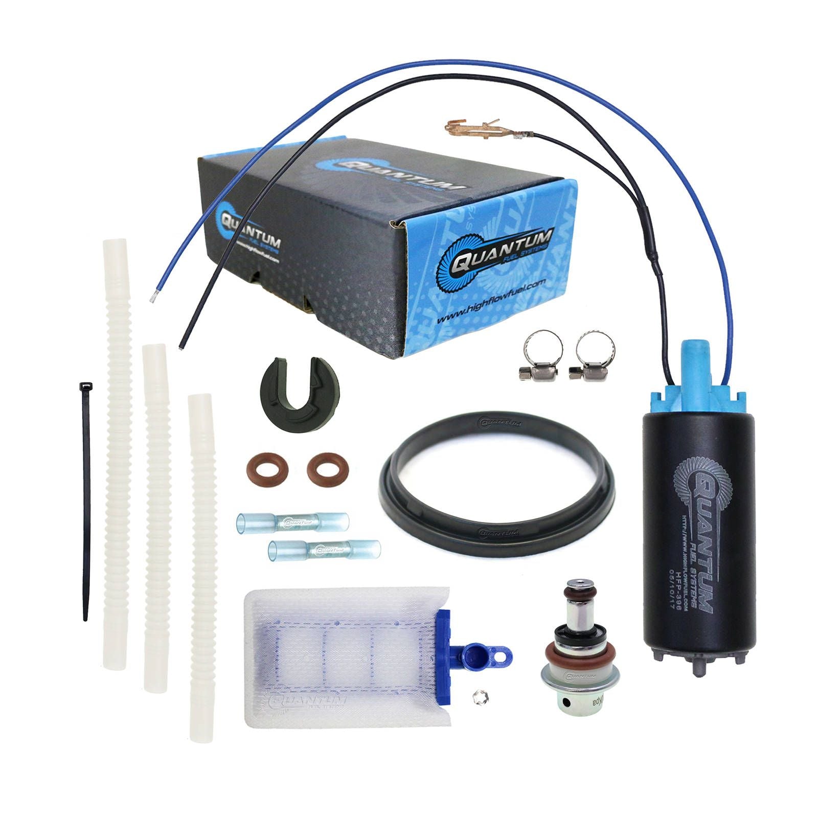 New QUANTUM In-Tank EFI Fuel Pump With Regulator Tank Seal #QFHFP396U4T