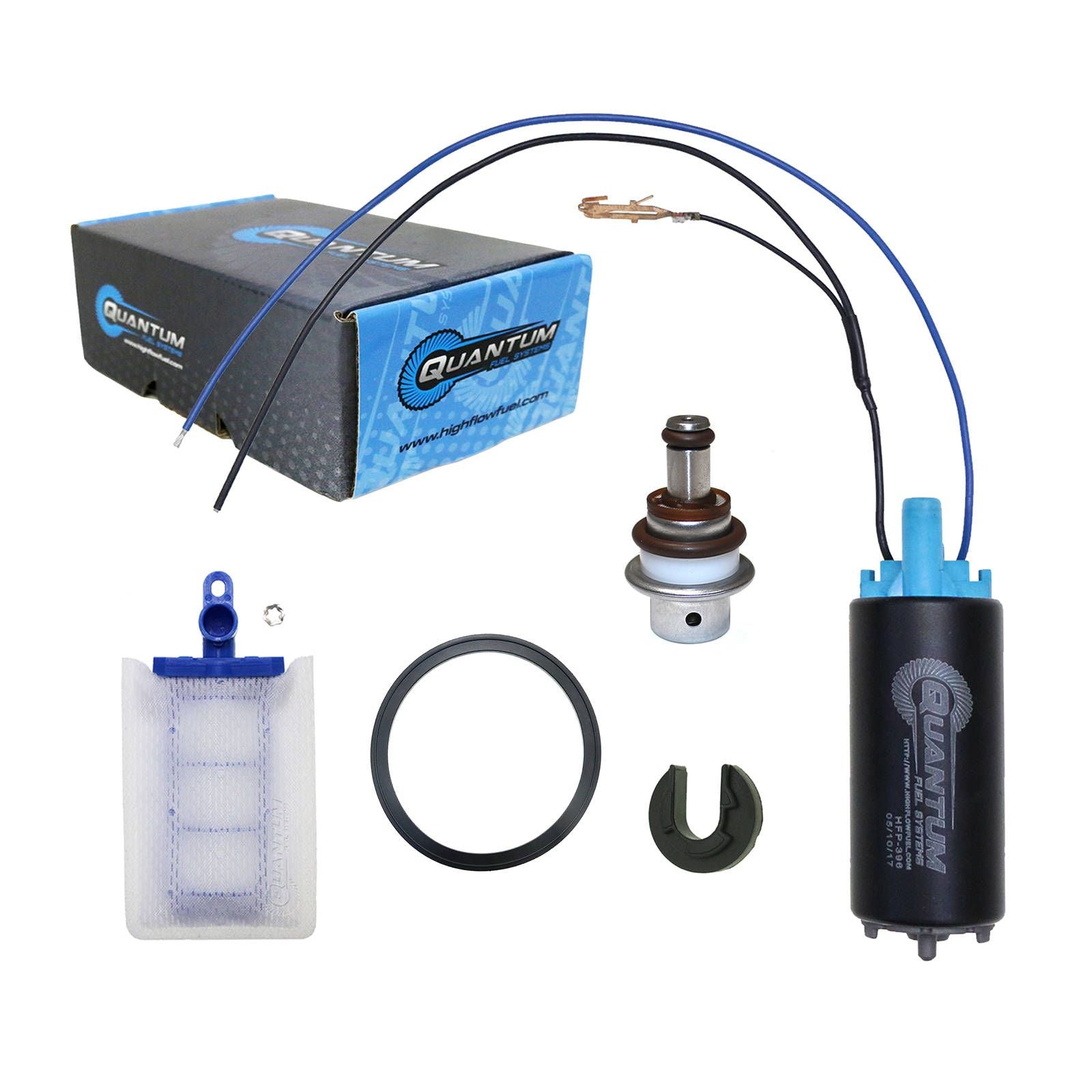 New QUANTUM In-Tank EFI Fuel Pump With Regulator #QFHFP396U5
