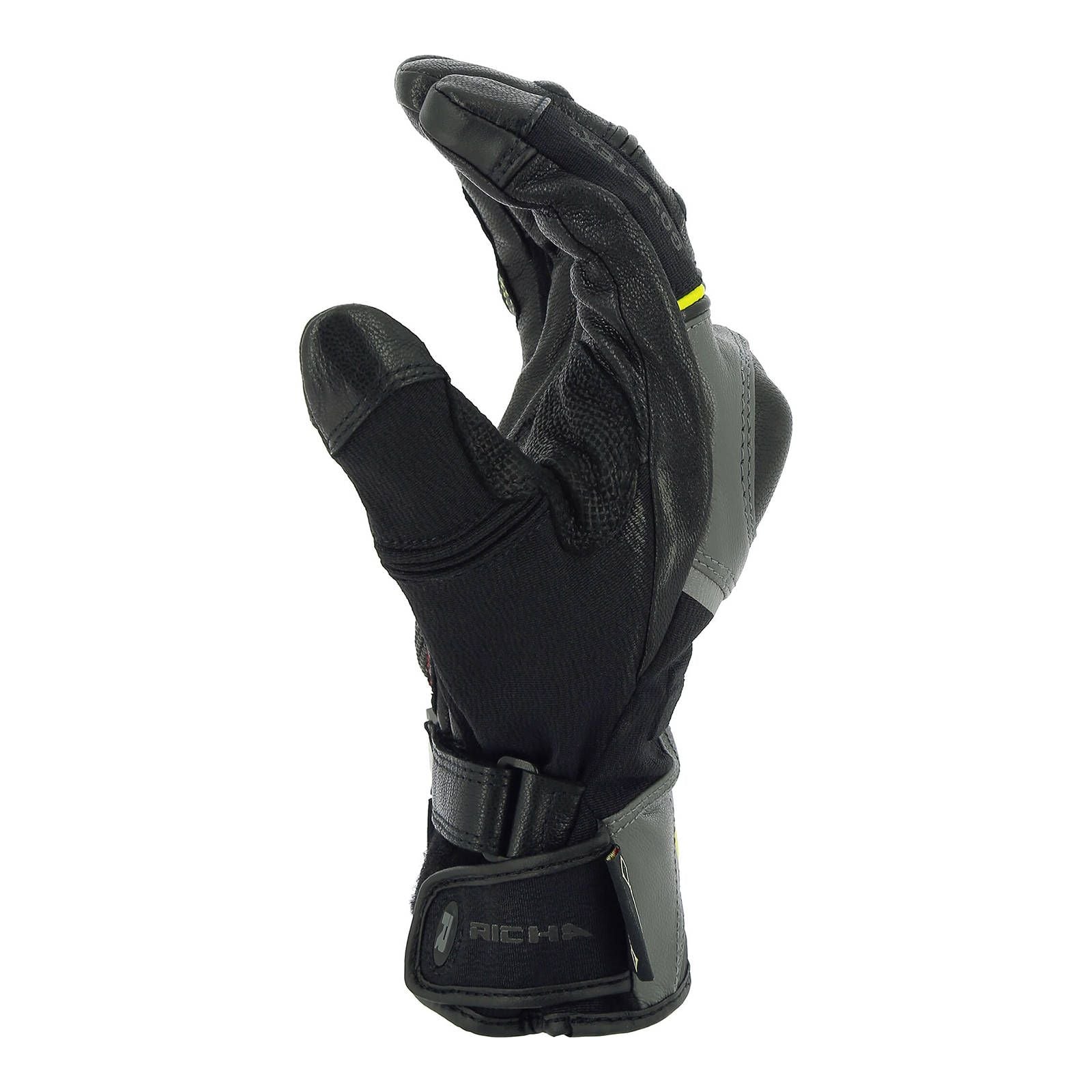 New RICHA Atlantic All-Season Gore-Tex Glove - Grey / Yellow (XL) #RAGATLGYXL