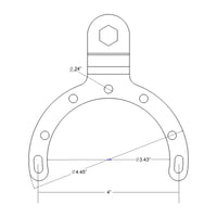 New RAM MOUNTS Large Gas Tank Ball Base For Motorcycles #RAMB411U