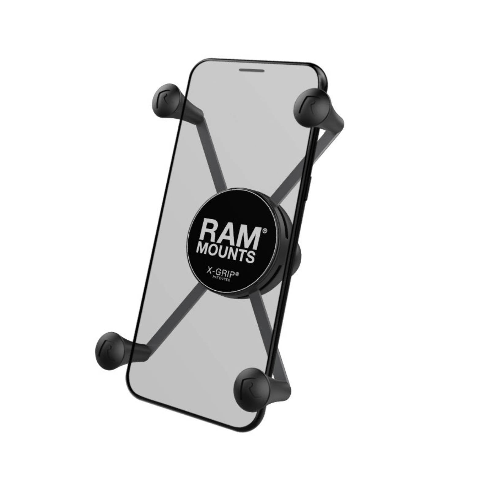 New RAM MOUNTS X-Grip Large Phone Holder With Ball #RAMHOLUN10BU | Australian Moto Spares