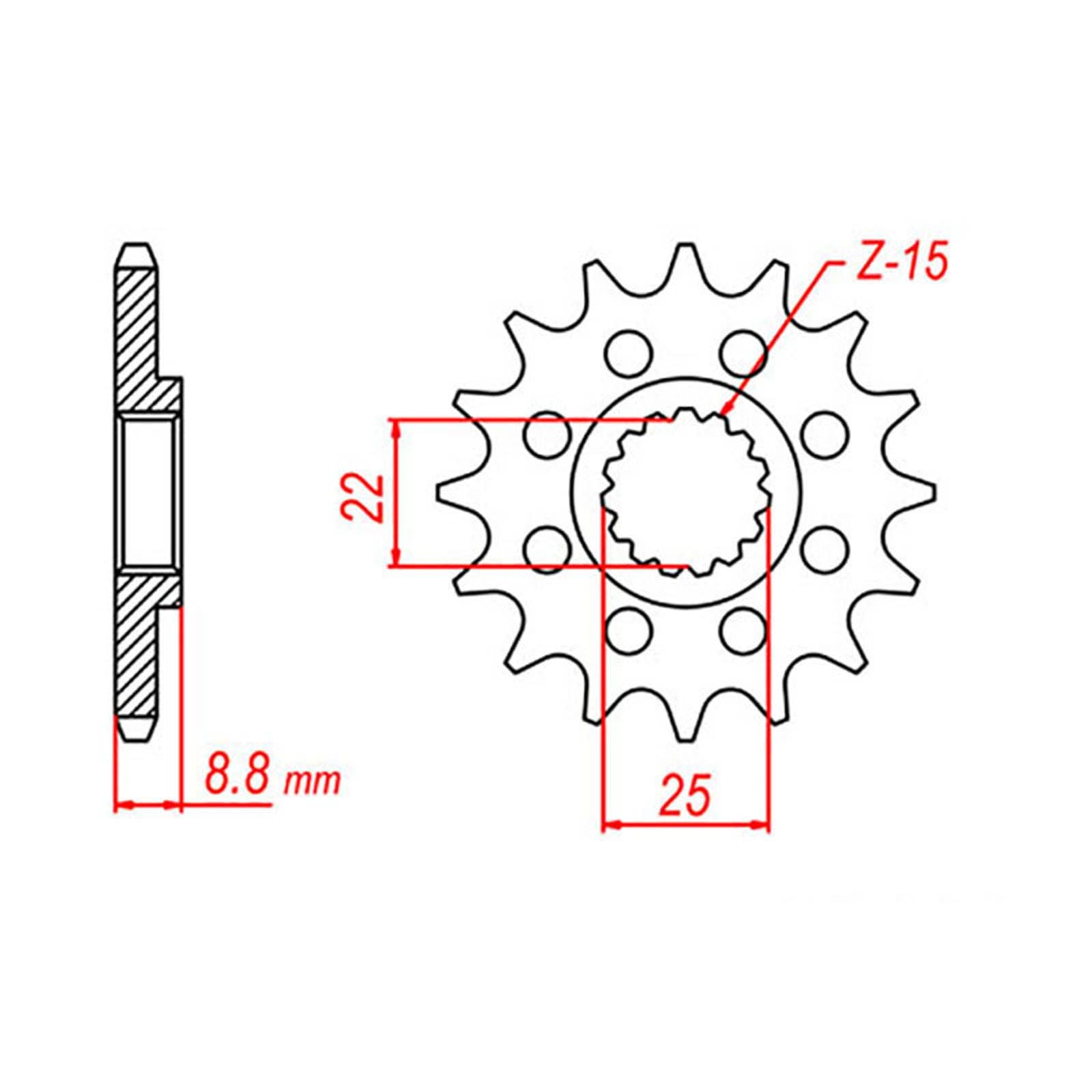 New MTX 1901 Hornet Lightweight Steel Sprocket - Front #520 (14T) #SPF190114H