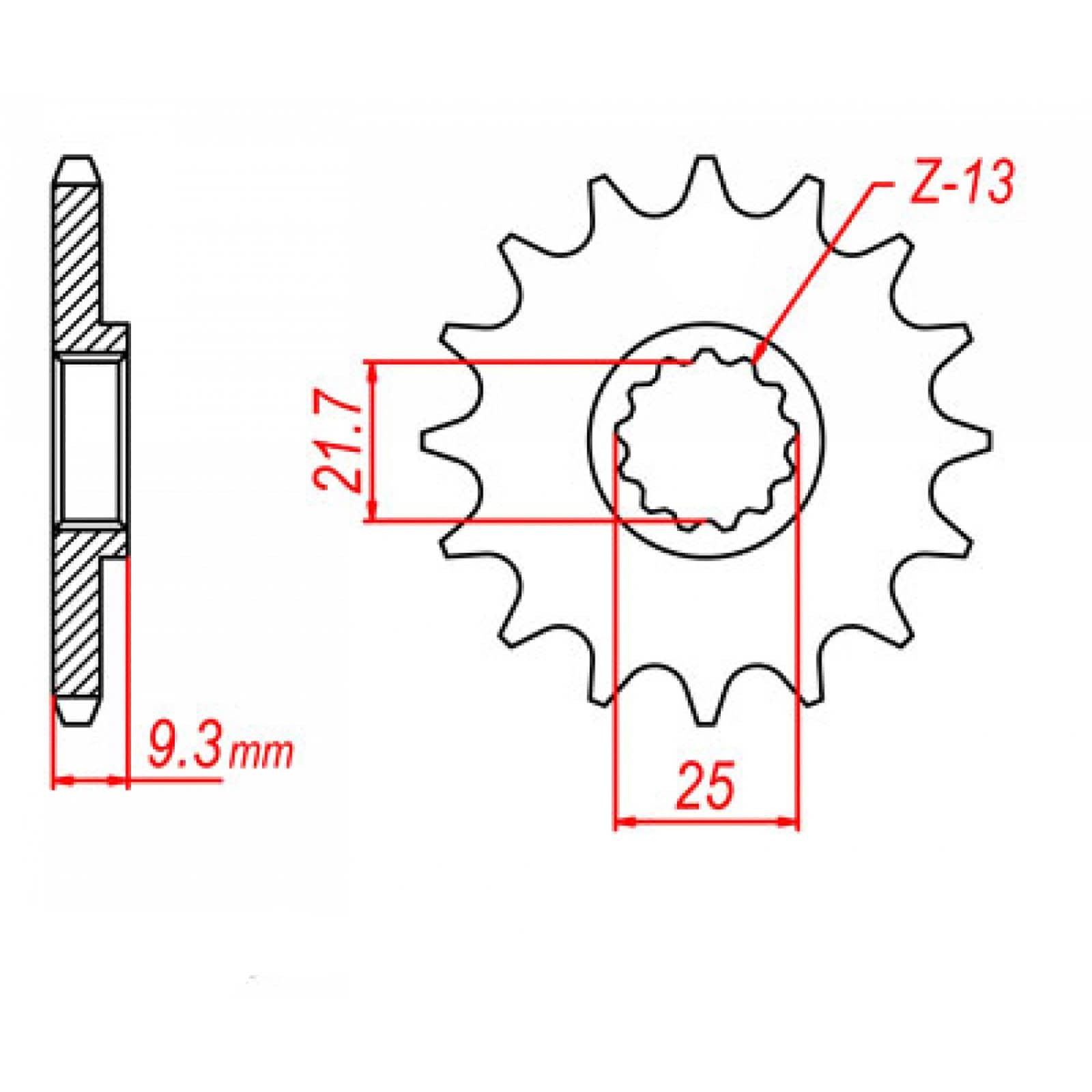 New MTX 1539 Steel Sprocket - Front #520 (15T) #SPF227315