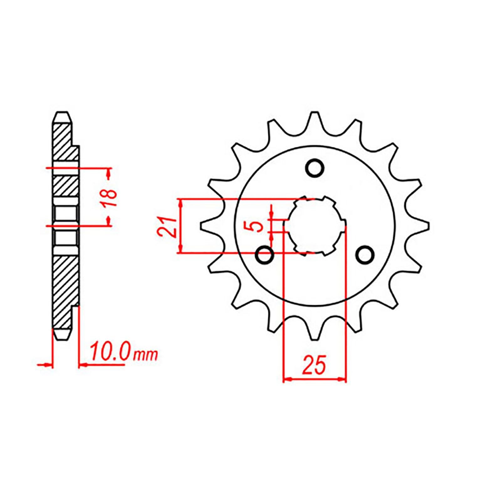 New MTX 438 Steel Sprocket - Front #520 (15T) #SPF41215