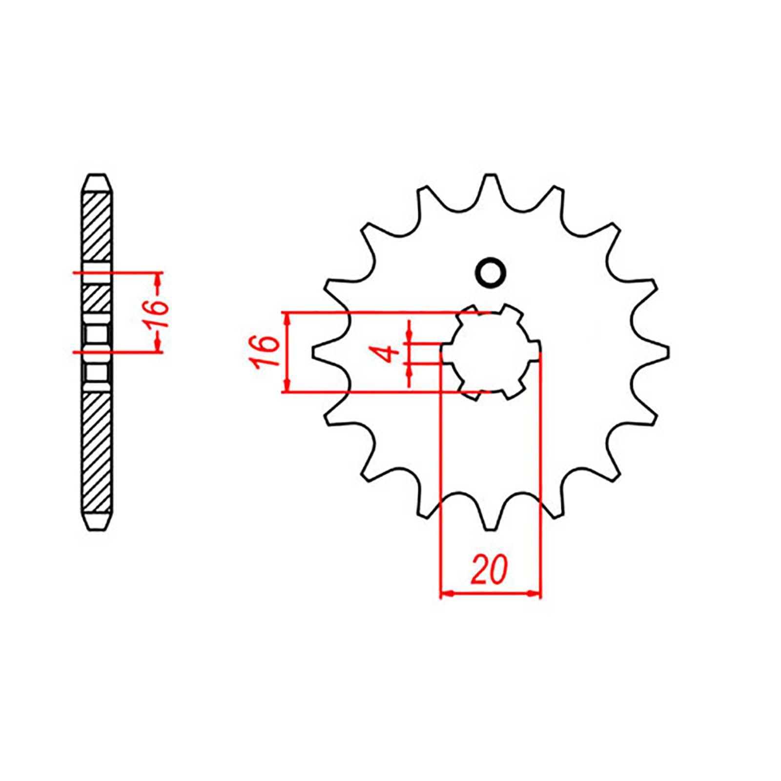 New MTX 546 Steel Sprocket - Front #420 (14T) #SPF54614