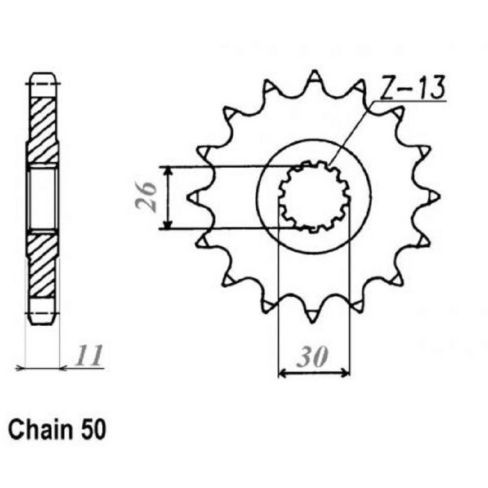 MTX 1579 Hornet Lightweight Steel Sprocket - Front #520 Conversion17T #SPF579M16