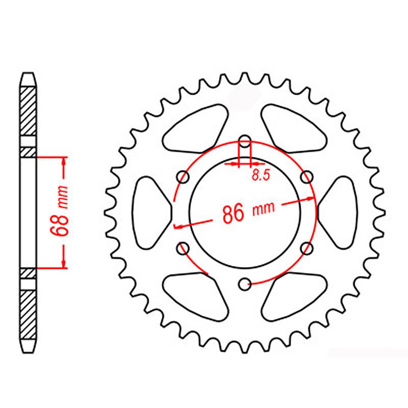 New MTX 473 Steel Sprocket - Rear #520 (37T) #SPR47337