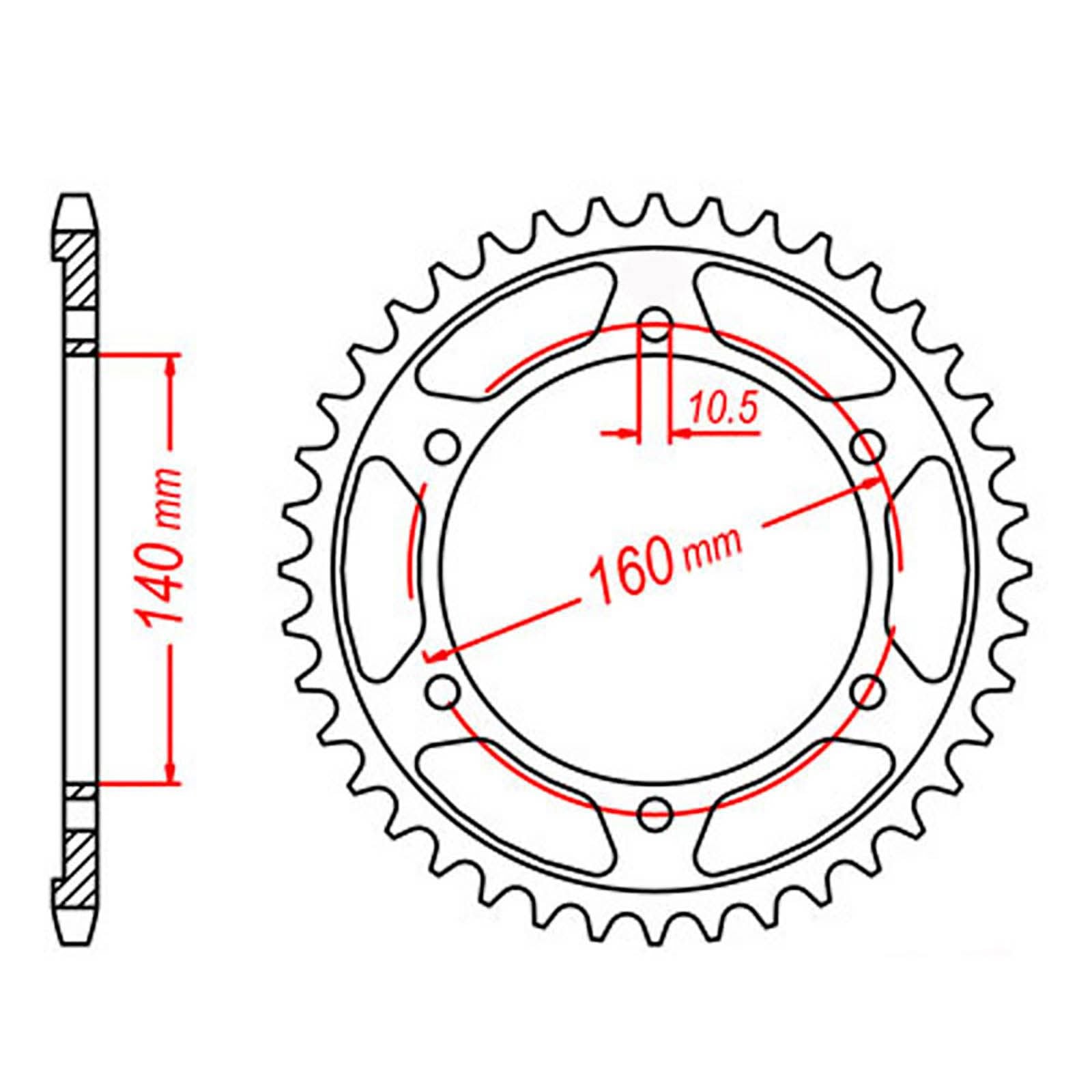 New MTX 502 Steel Sprocket - Rear #530 (49T) #SPR50249