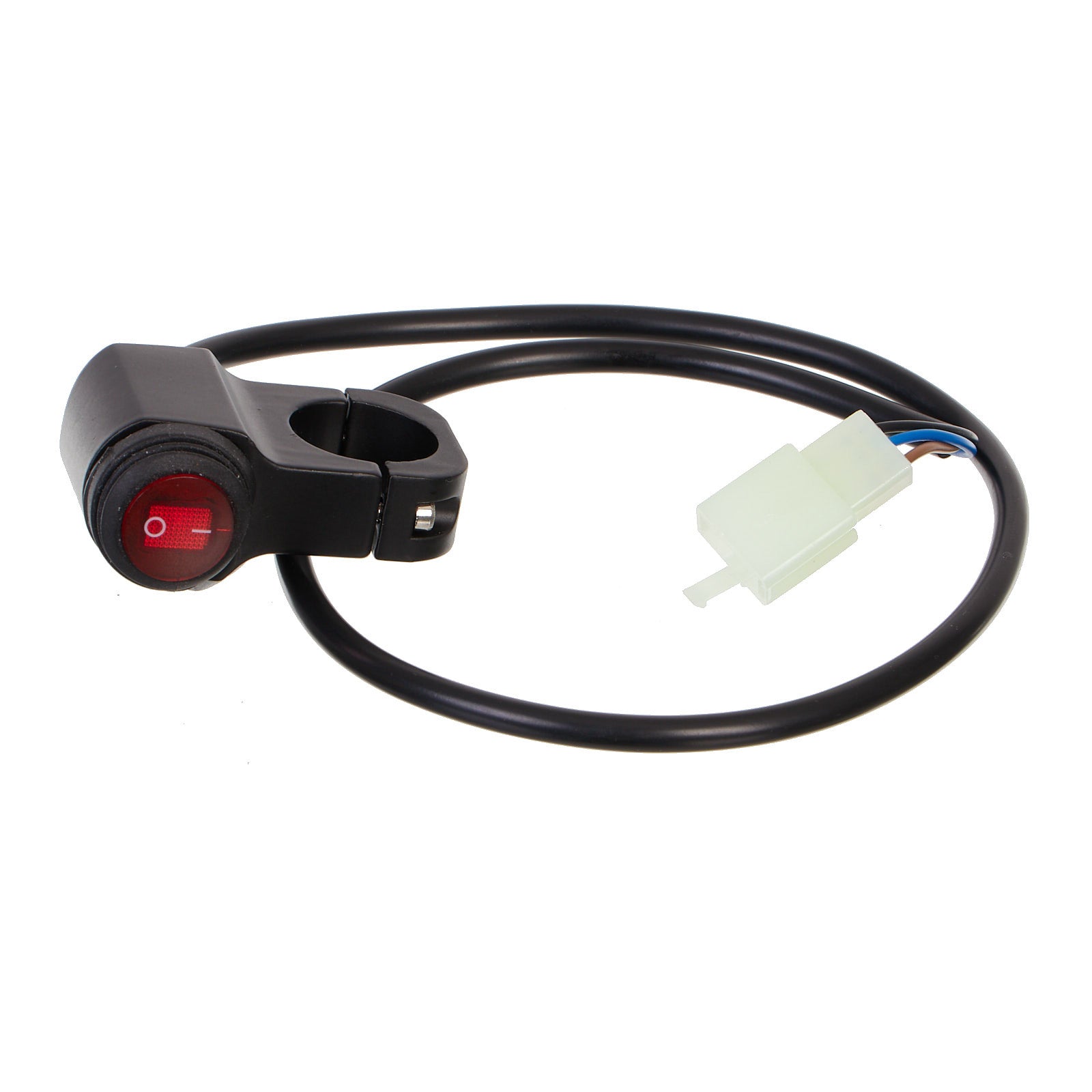 New WHITES 12V Rocker Switch On-Off Red Waterproof H-Bar Mount #SWW005