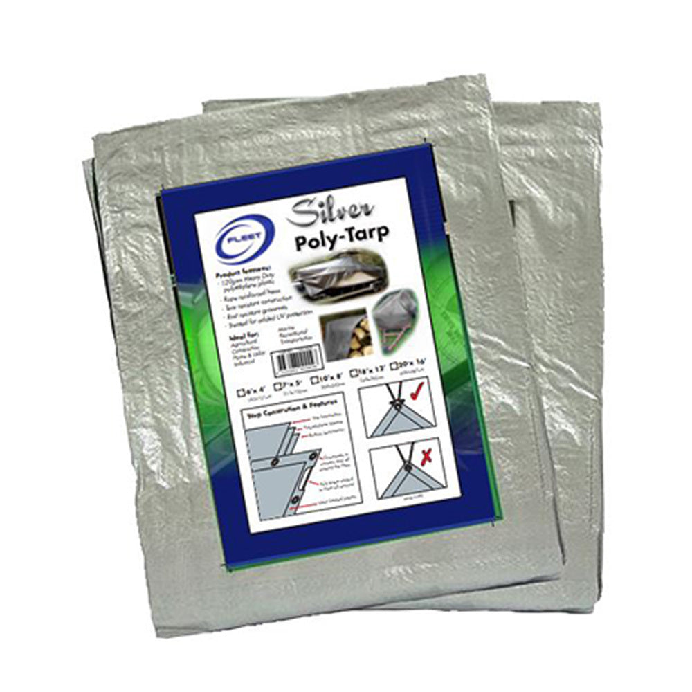 New GEAR-X Silver Poly Tarp 18’x 12’ or 548x365cm TARP12X18