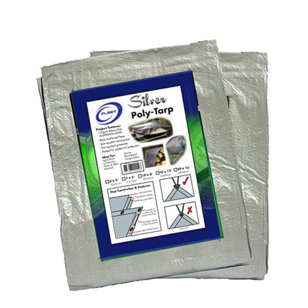 New GEAR-X Silver Poly Tarp Tarp 8’x 10’ or 304x423cm TARP8X10